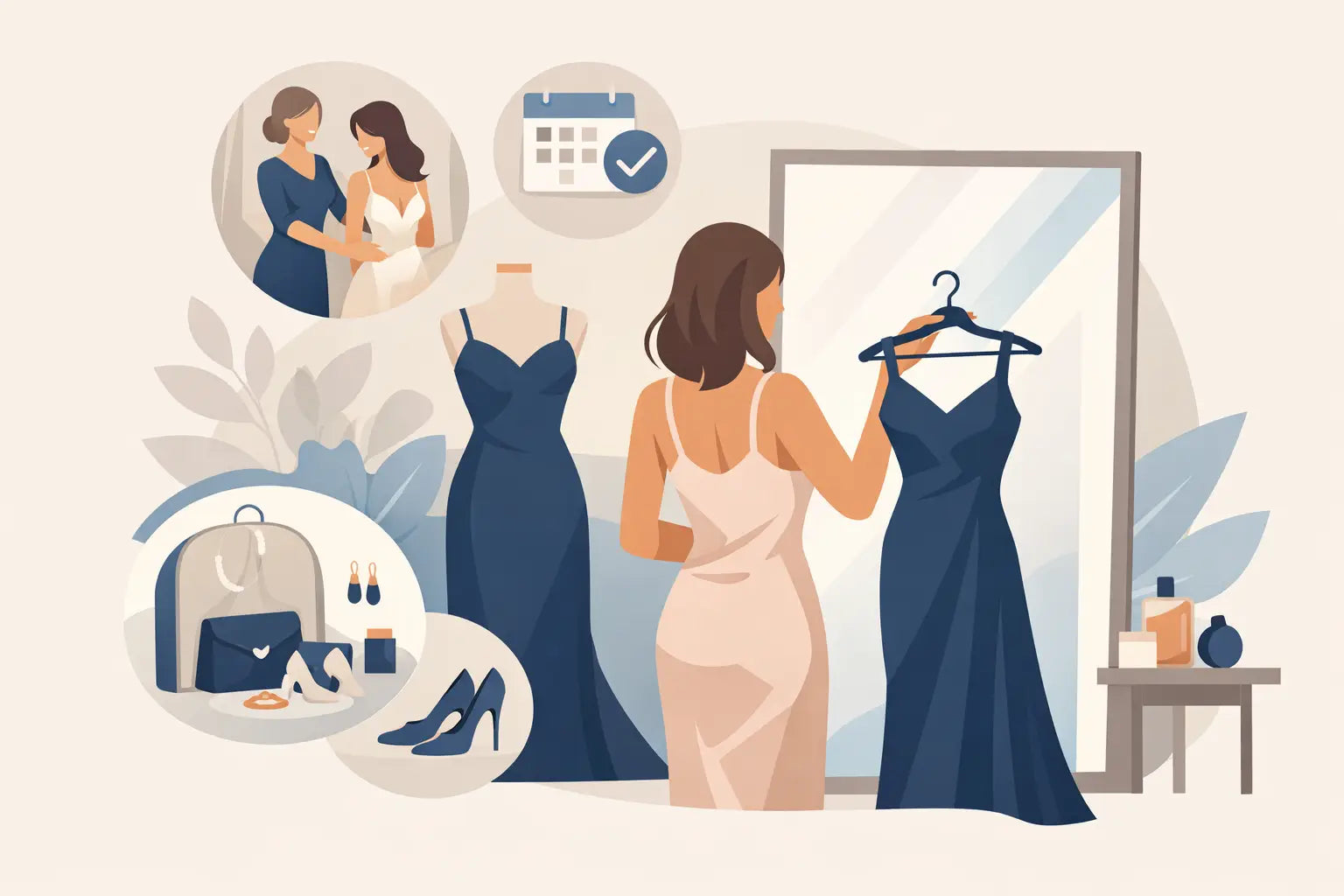 Anprobetermin fürs Abendkleid vorbereiten
