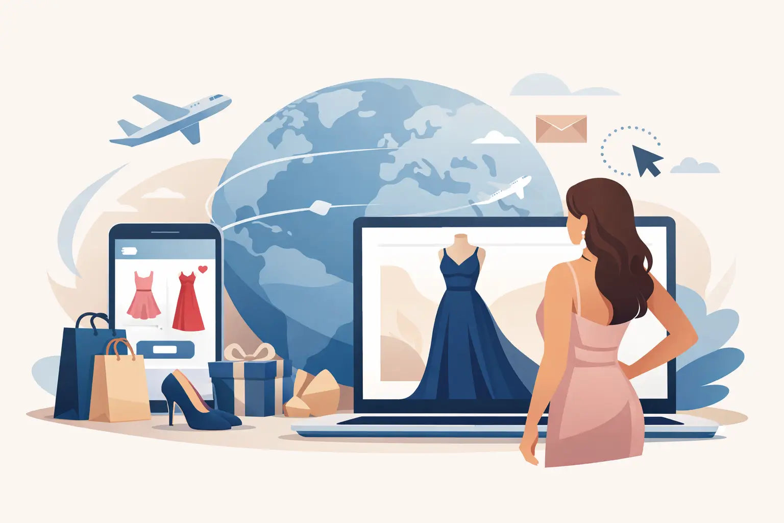 Abendkleid online international bestellen