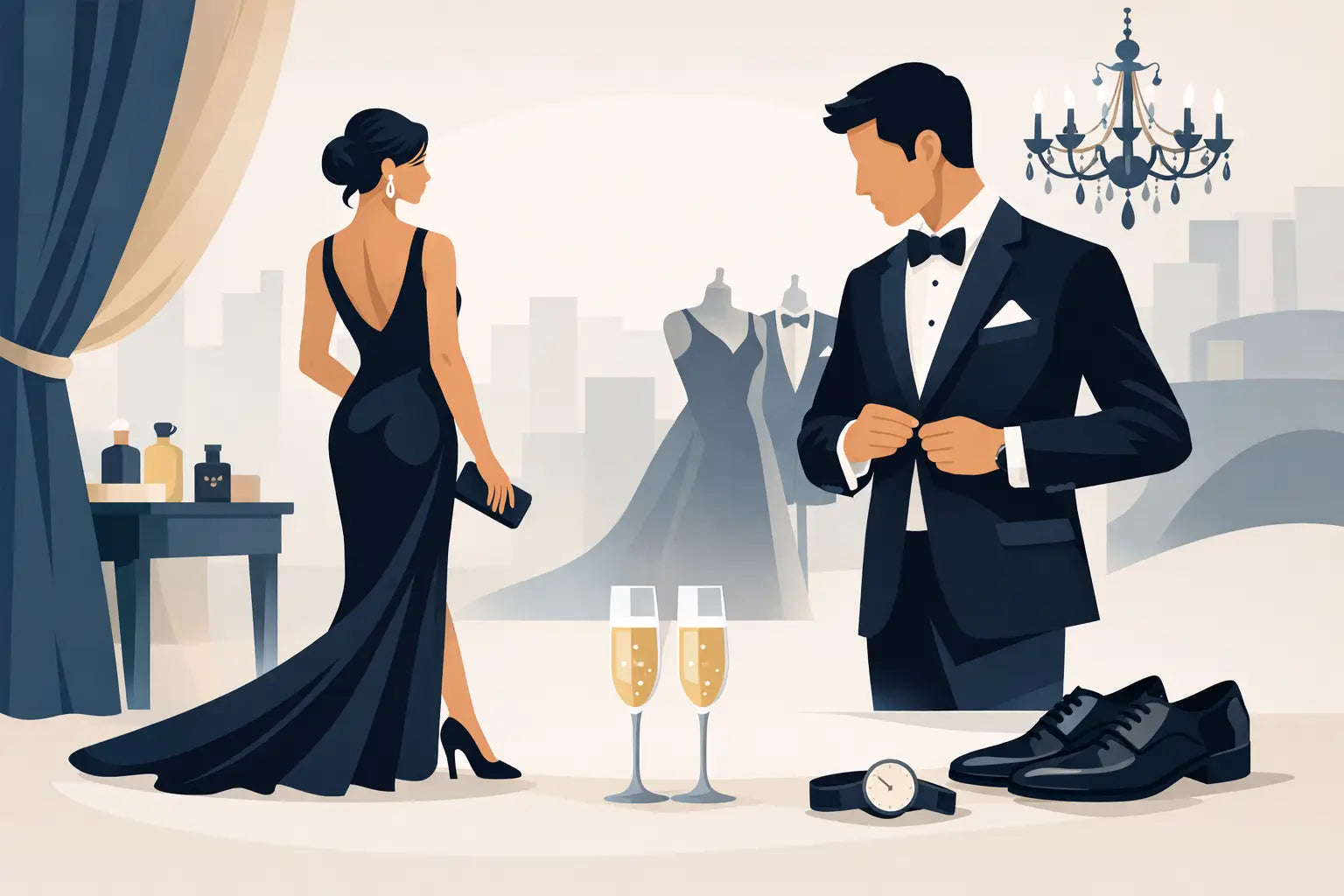 Outfit-Beispiel für Galaabend: Elegant auftreten