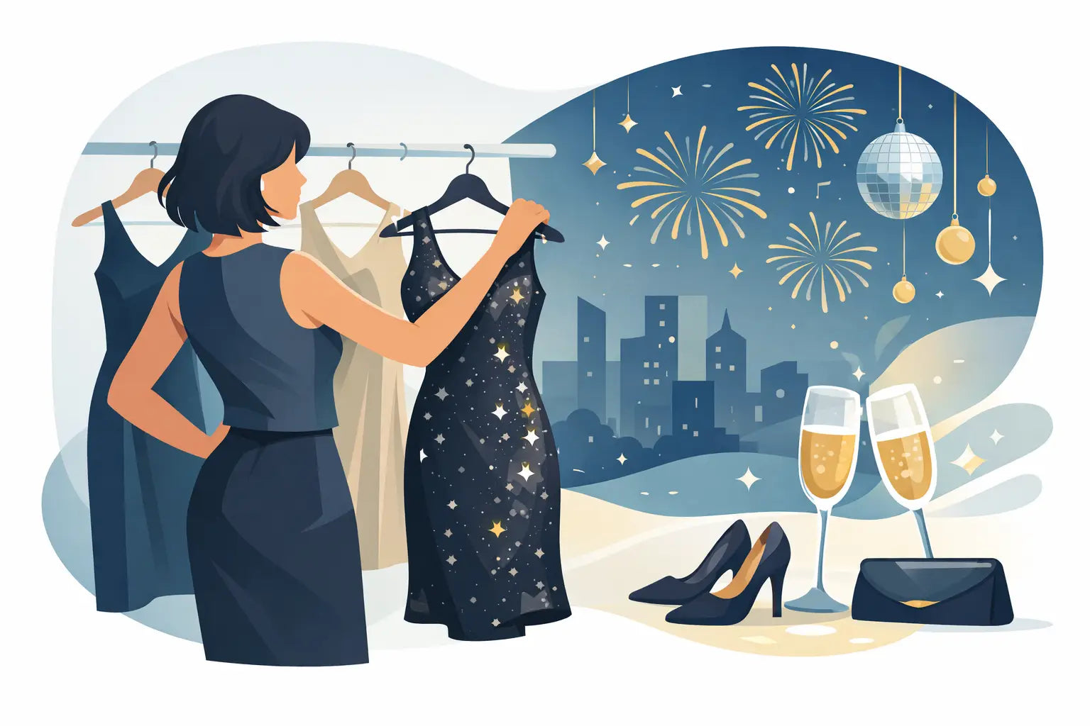 Festkleid für Silvester-Party richtig wählen