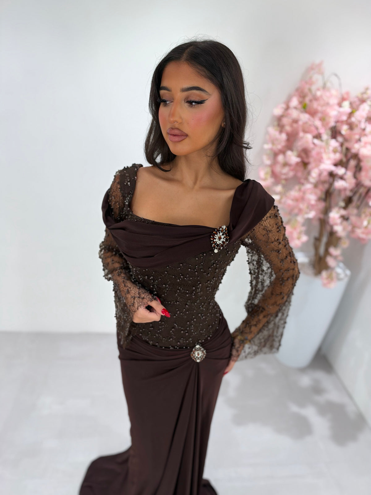 Selin dress brown 36/46