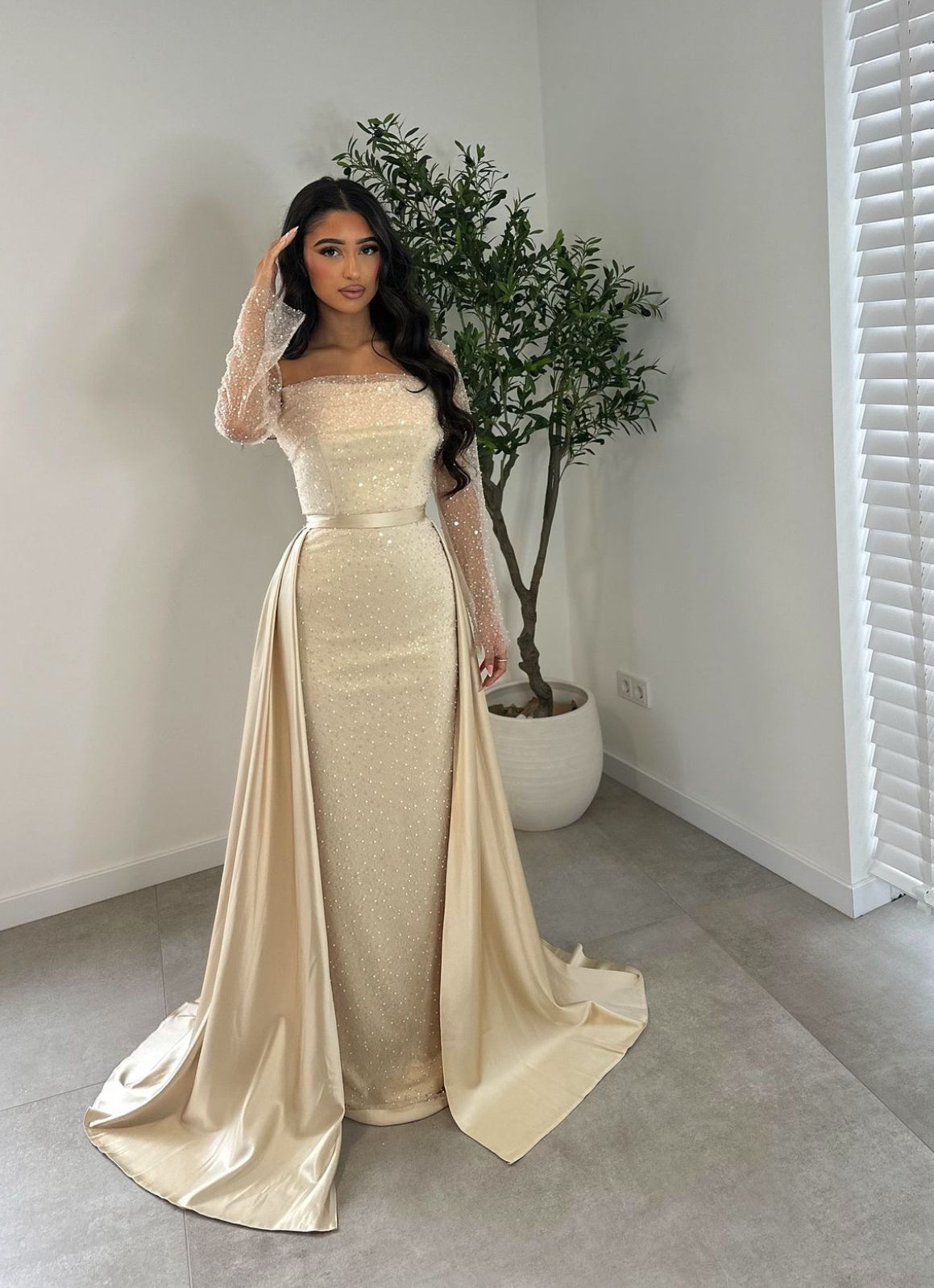 Pelin dress beige