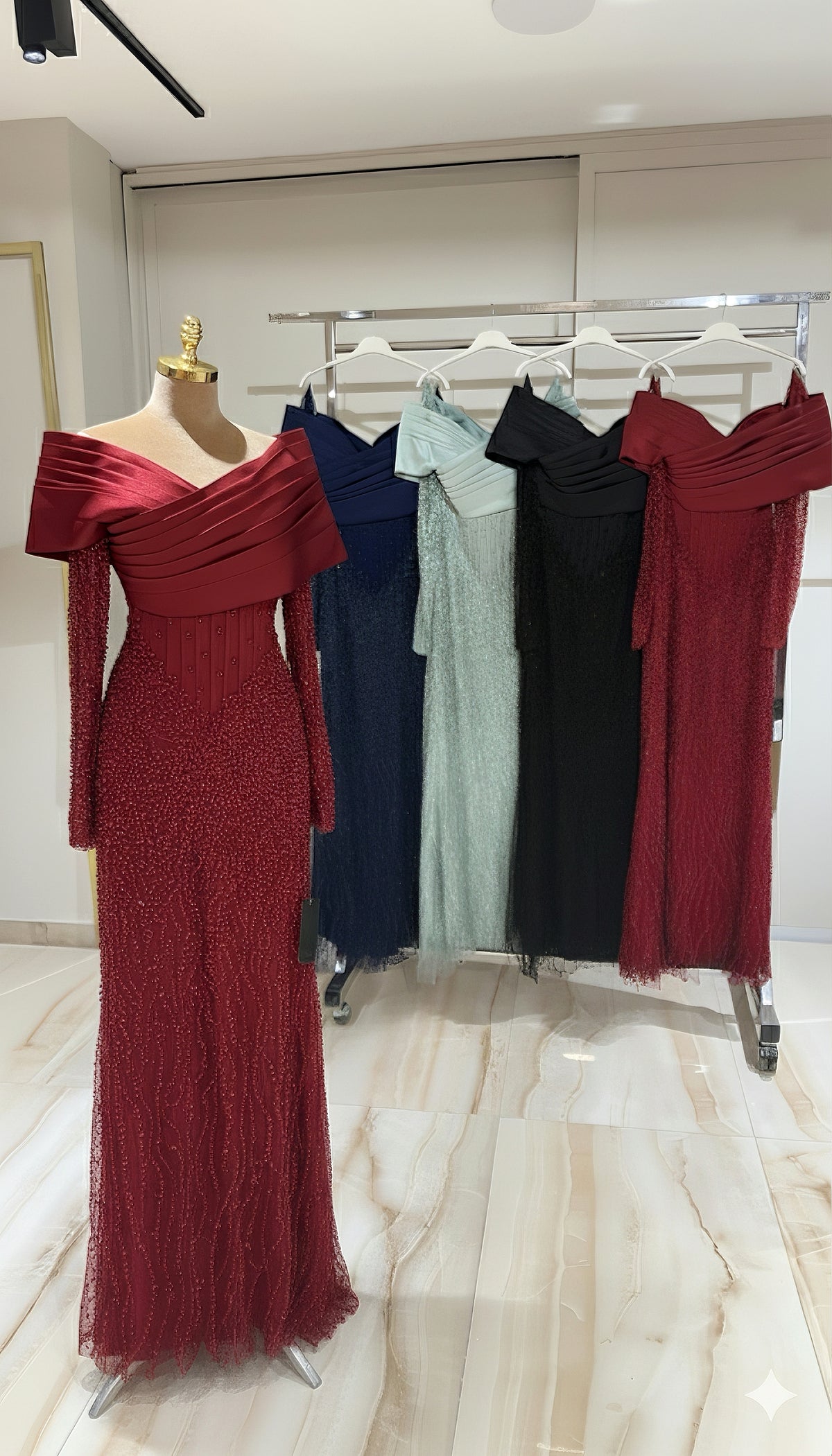 Lavina dress burgundy