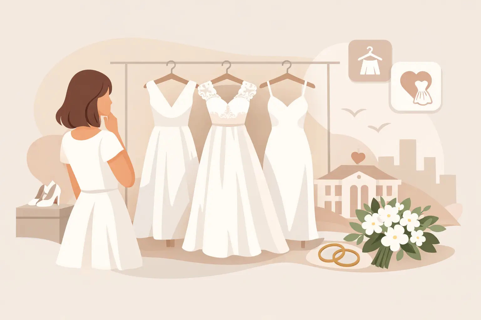 Brautkleid fürs Standesamt finden