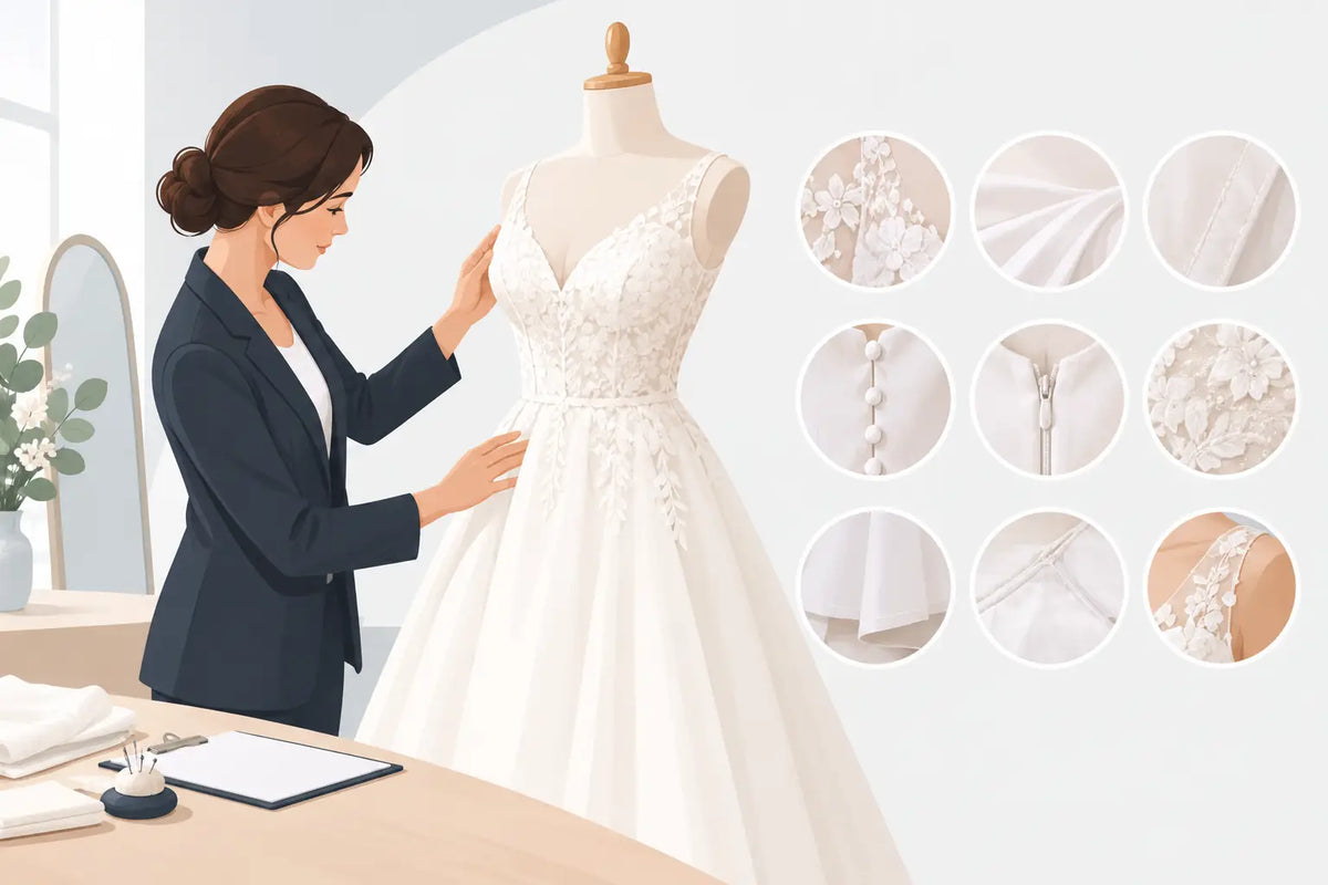 Brautkleid Verarbeitung Test: 9 Prüfpunkte
