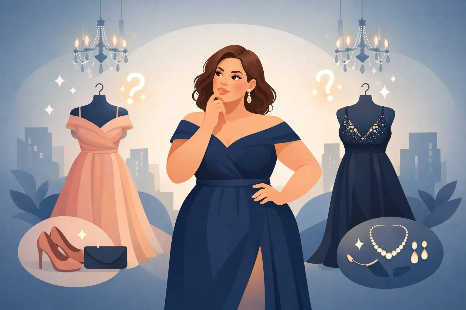 Plus Size Gala Mode richtig wählen