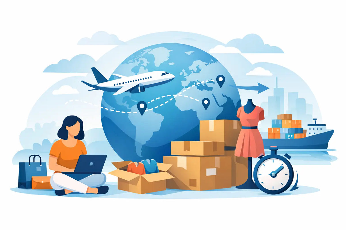 Wie lange dauert Kleiderversand international?