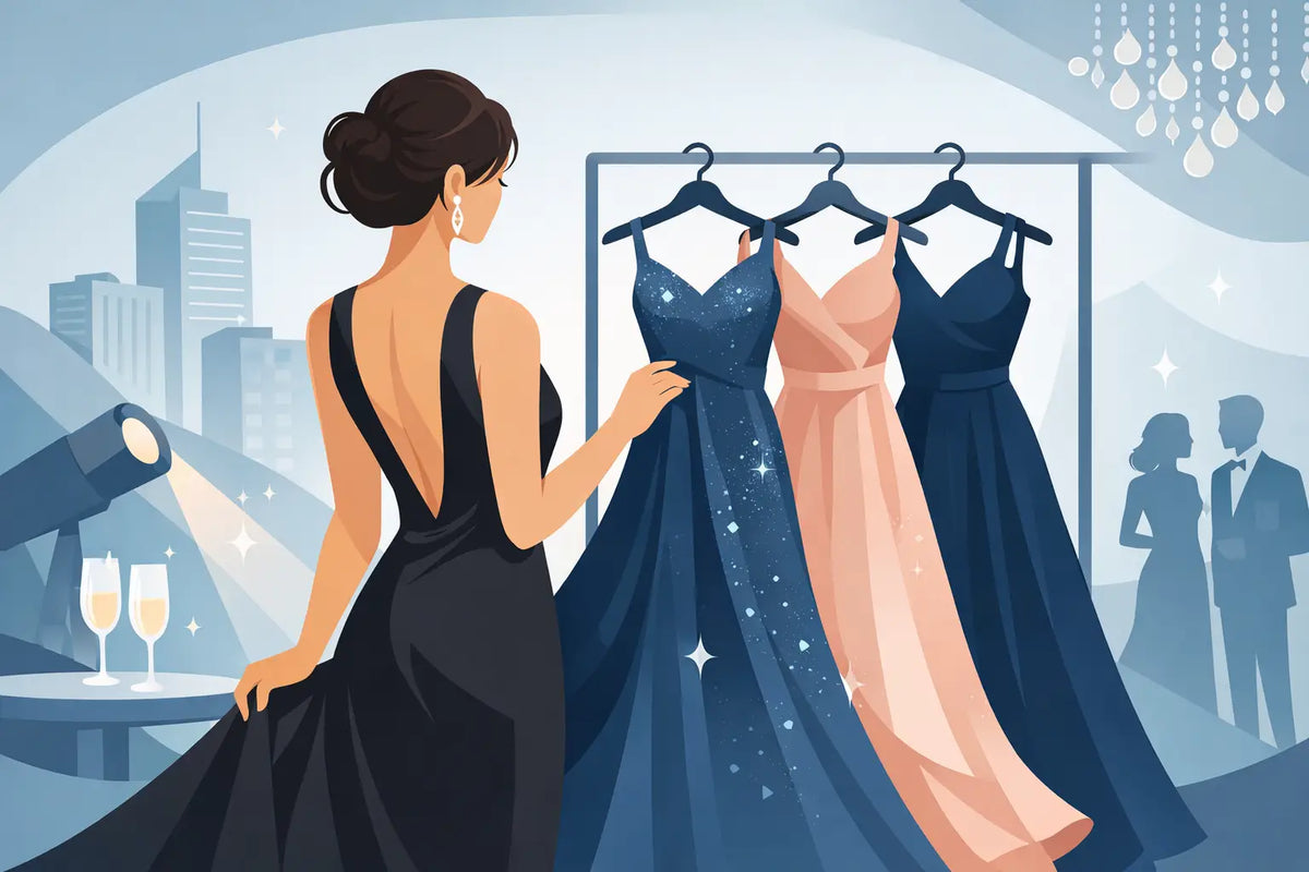 Kleid für Firmenball auswählen und glänzen