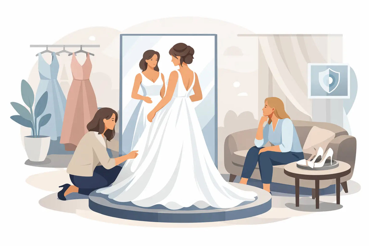 Showroom Anprobe: Ihr Kleid sicher auswählen