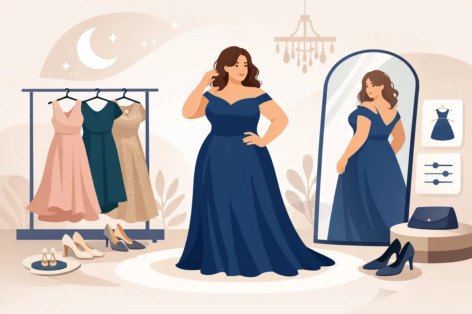 Abendkleid große Größen festlich richtig wählen
