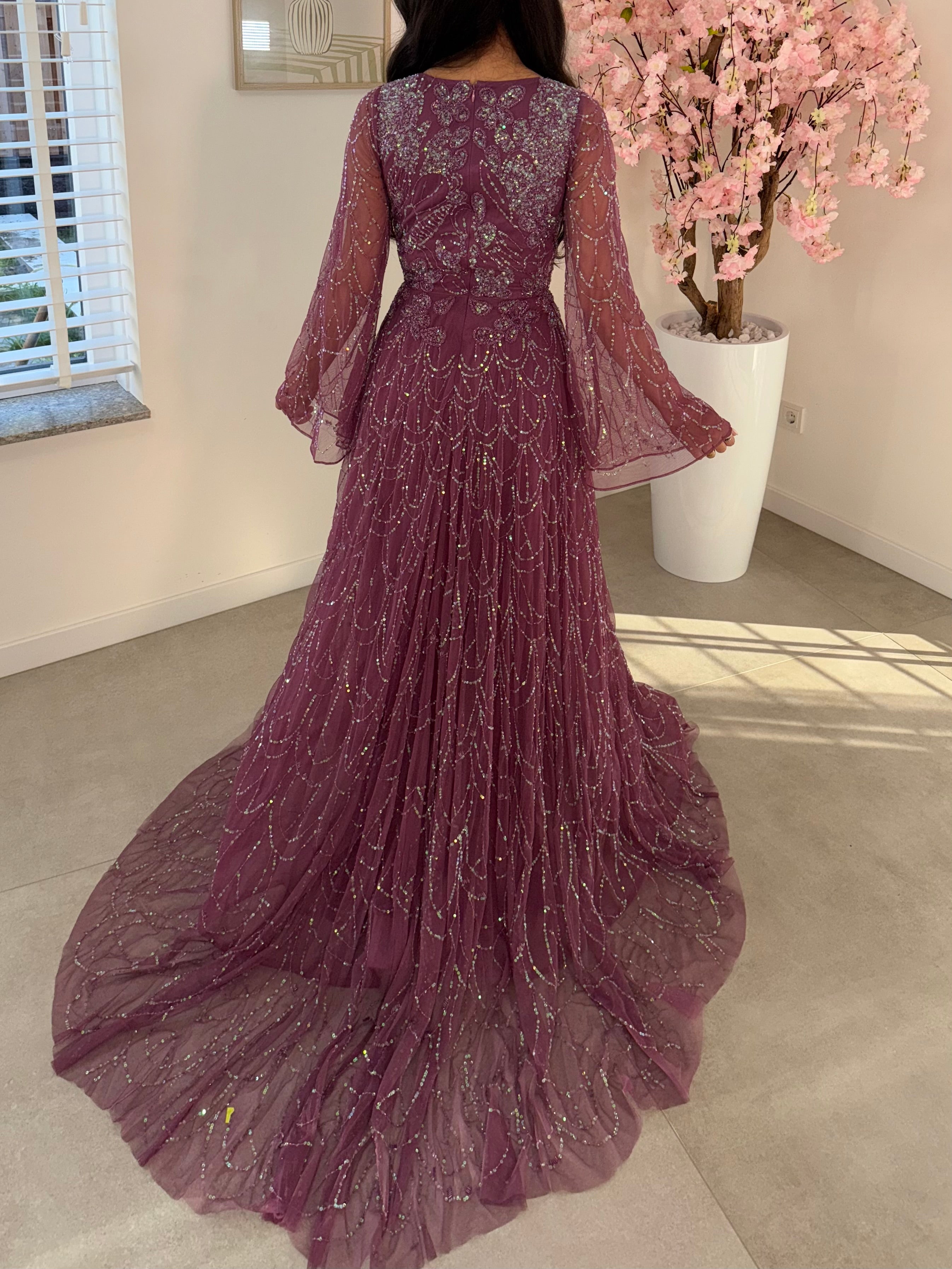 Siham Haute couture Purple  dress