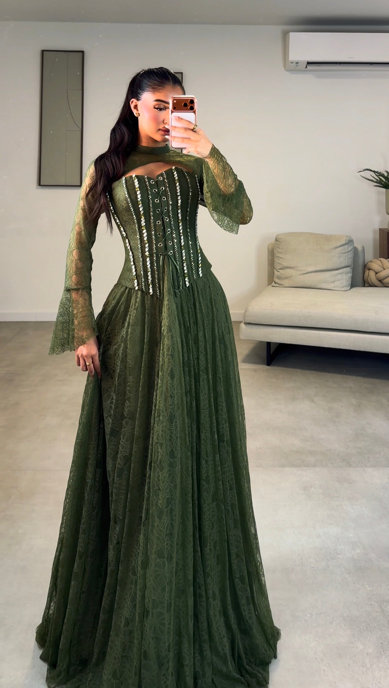 Hafsa dress khaki