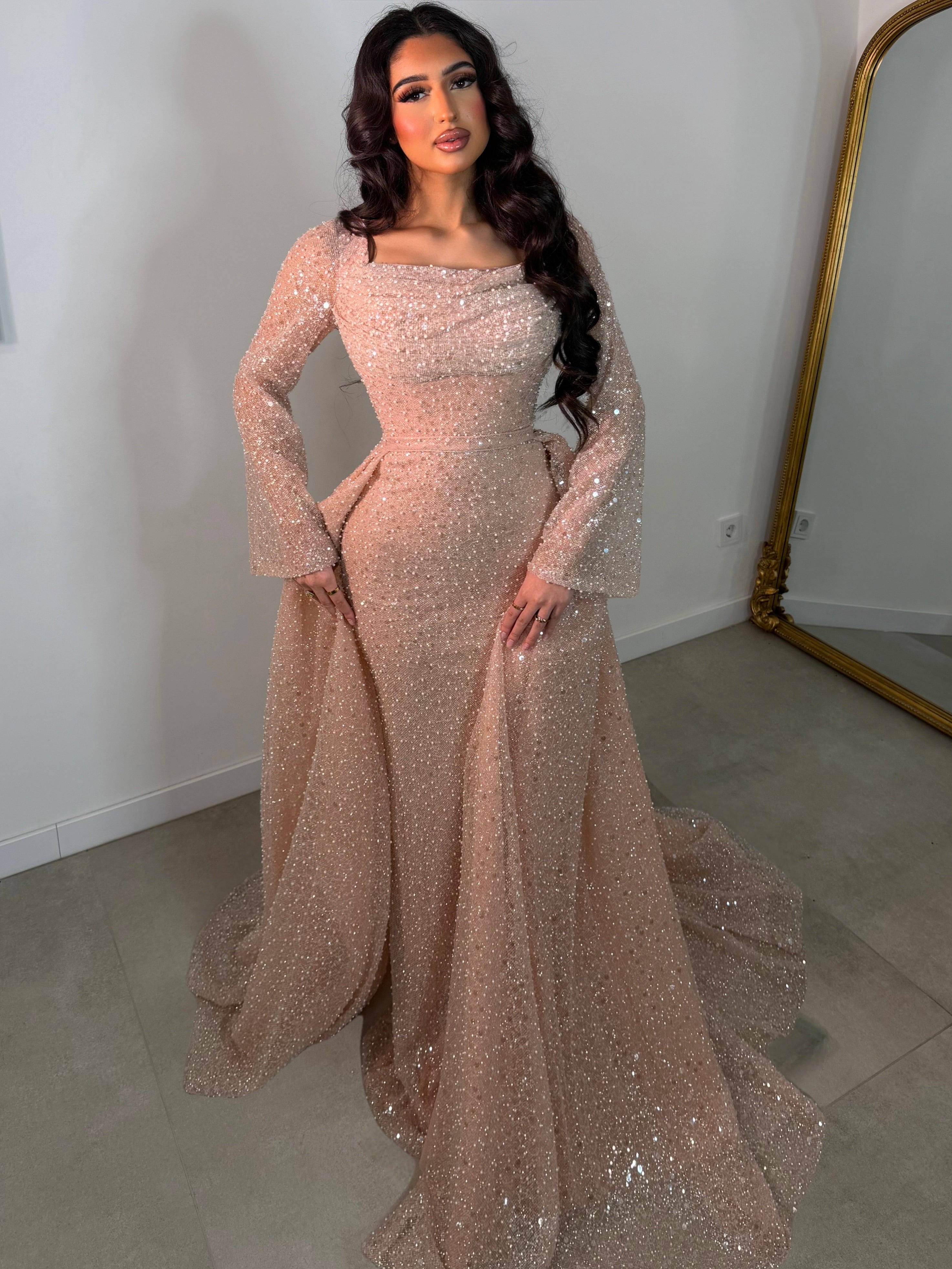 Haute Couture Bera dress soft pink