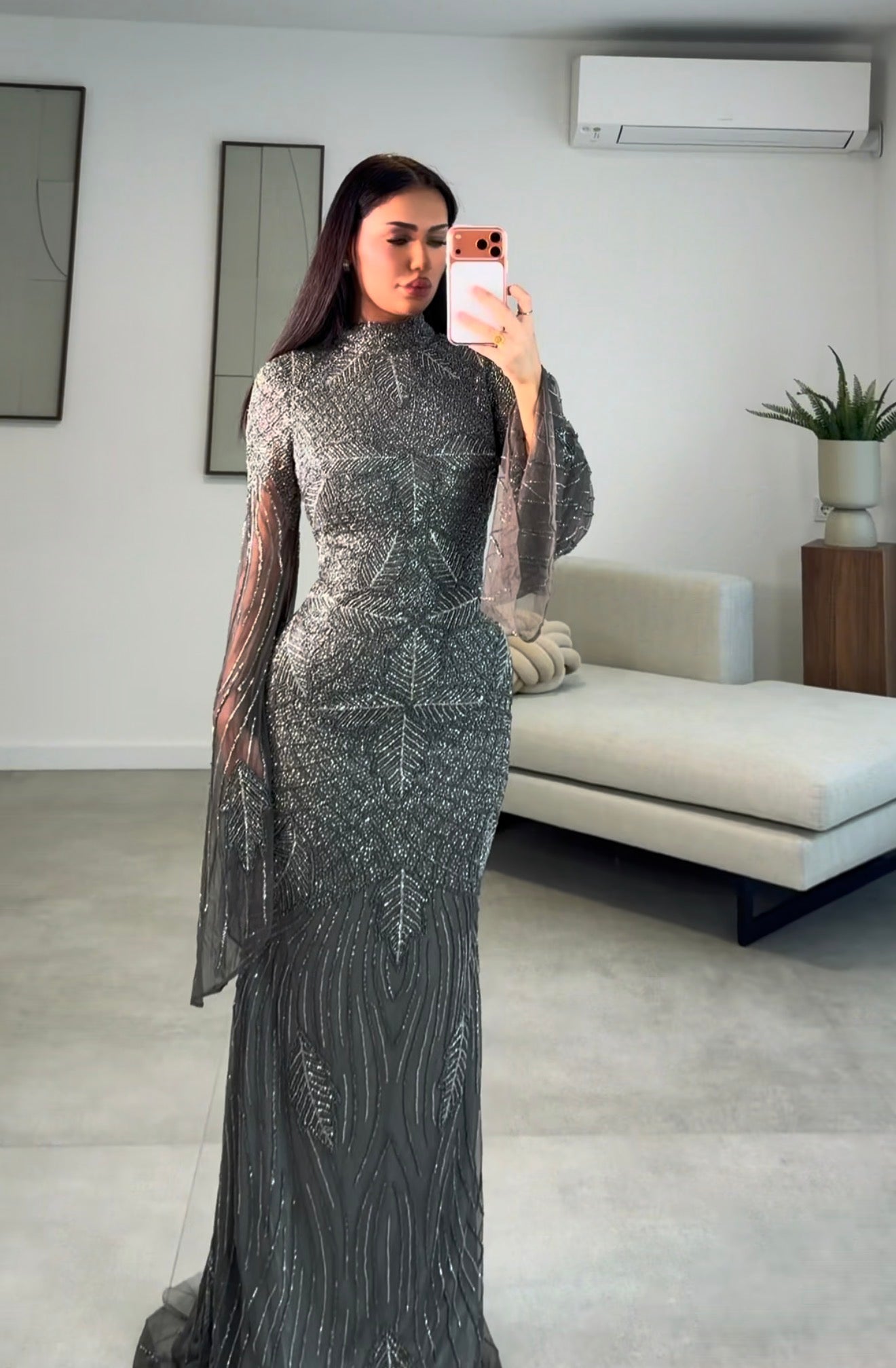 Haute Couture Ruya dress grey