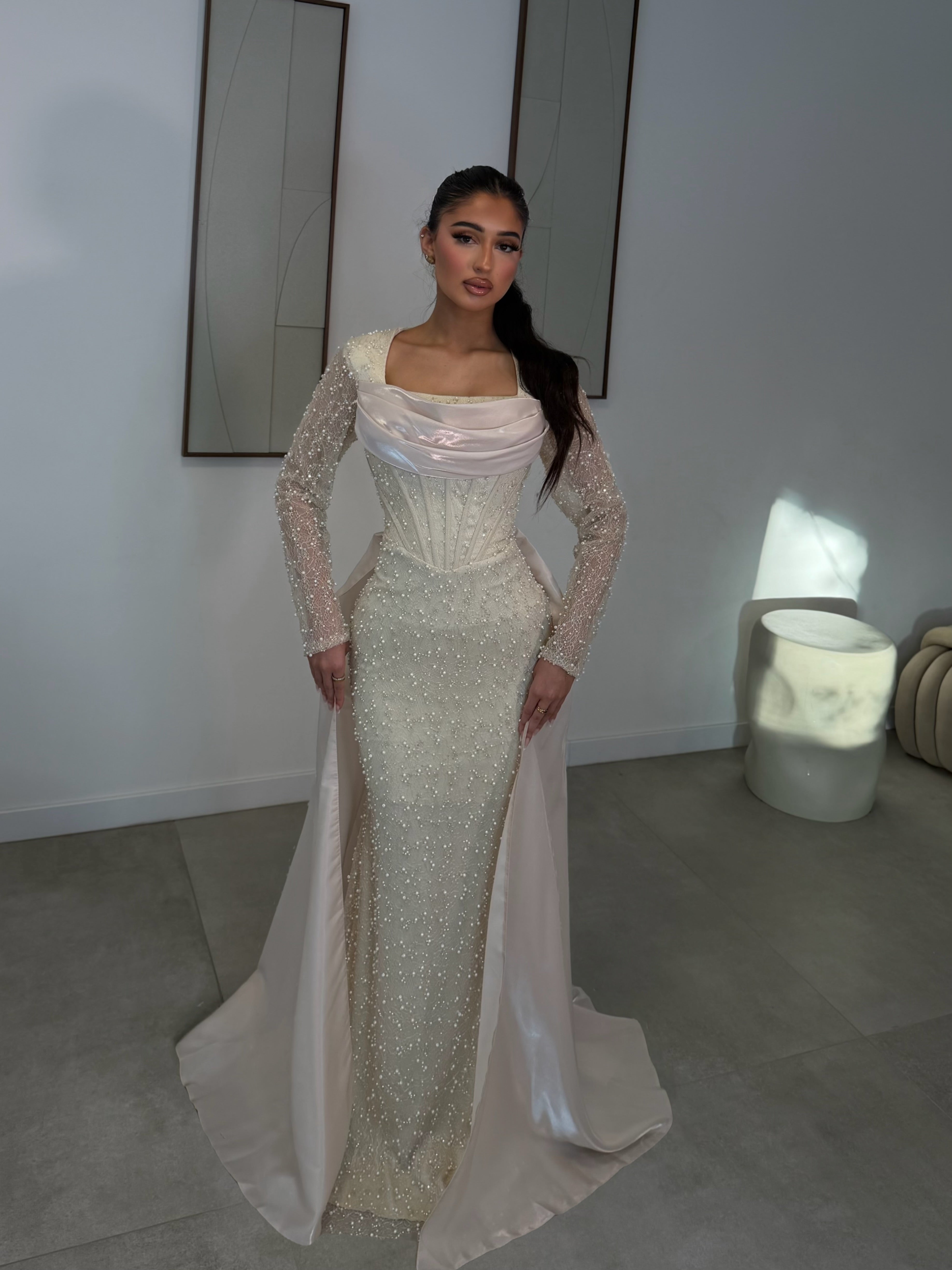 Sinem dress beige