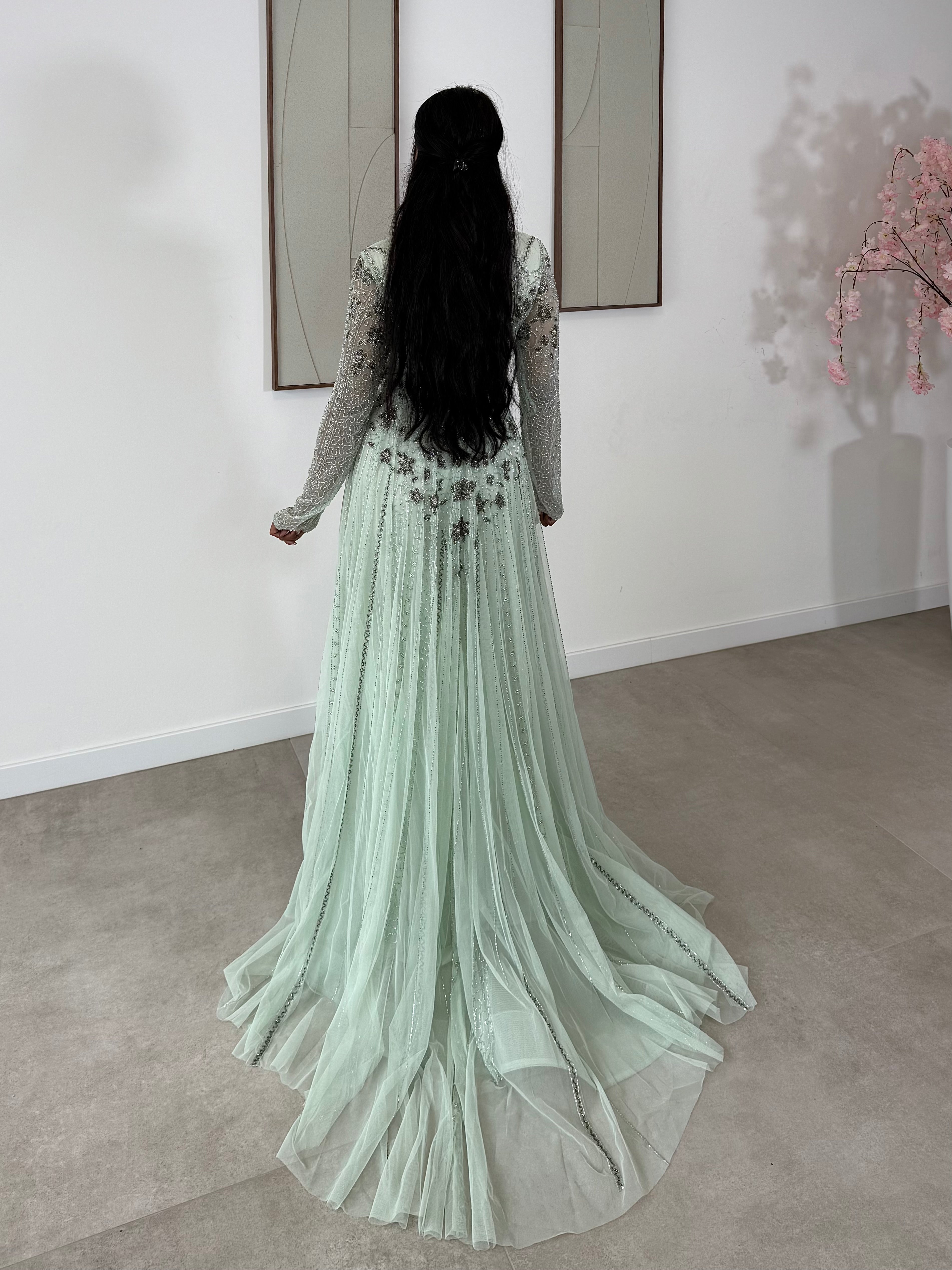 Haute couture lamina dress