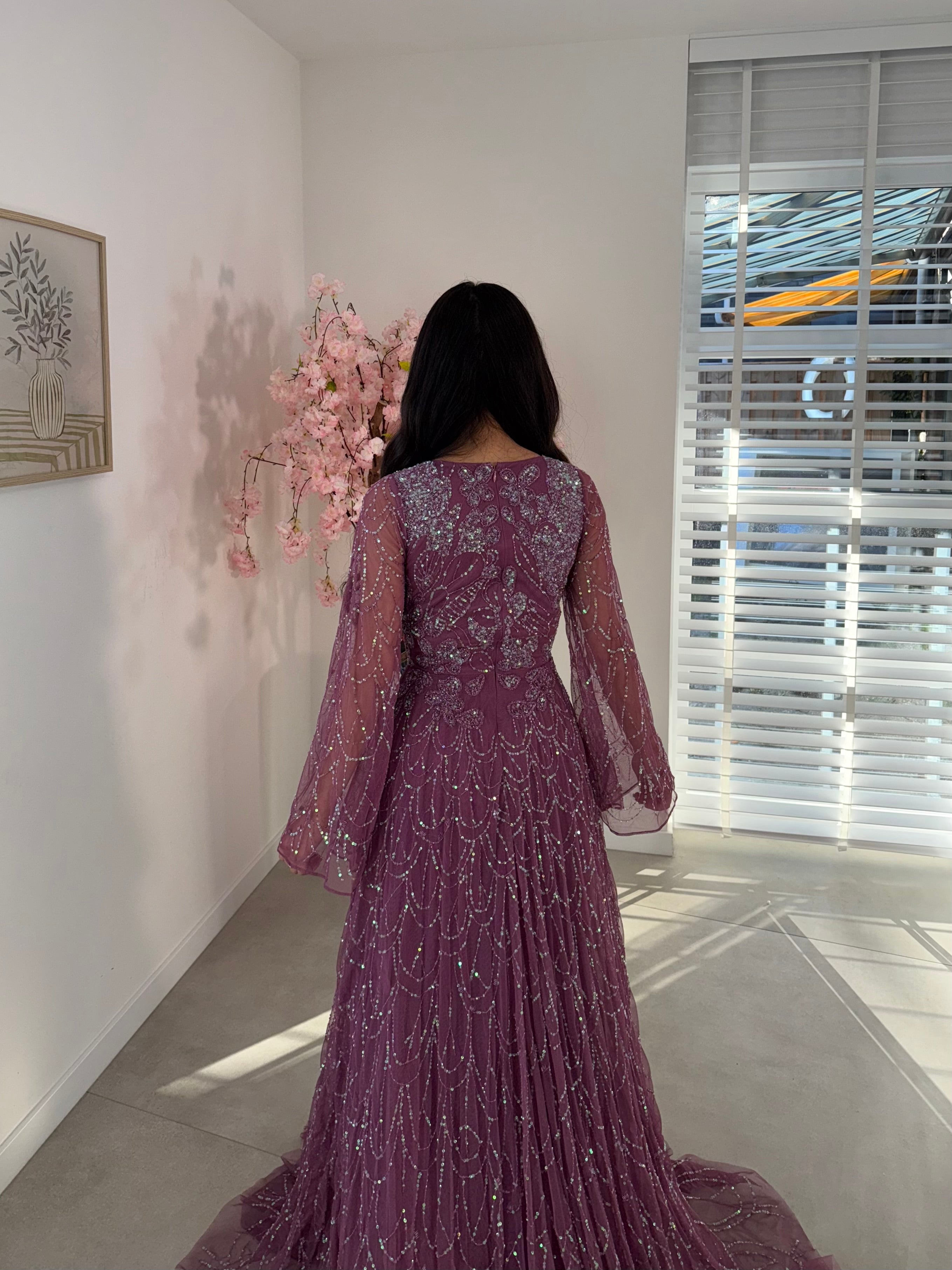 Siham Haute couture Purple  dress