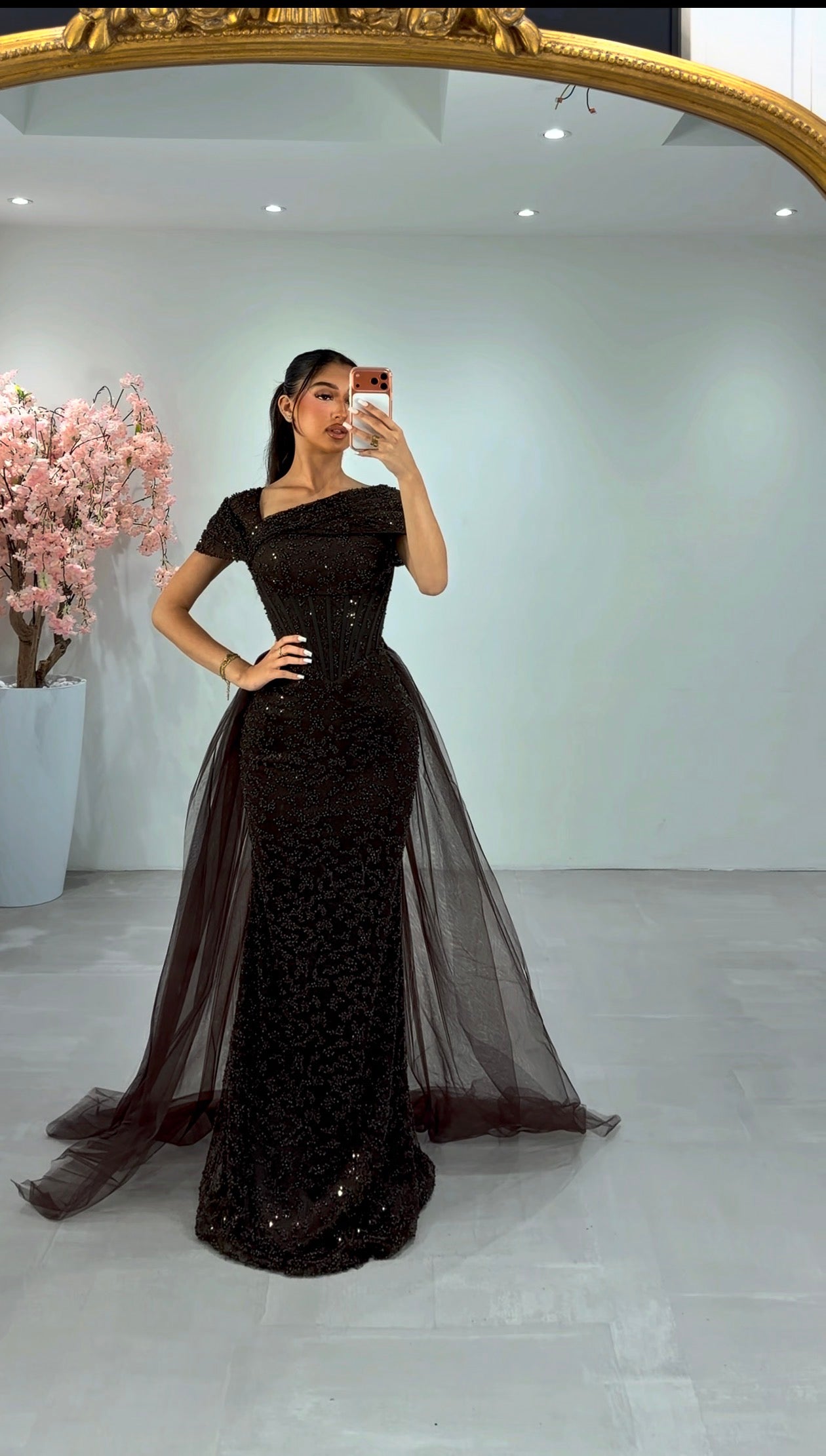 Yasemin dress brown