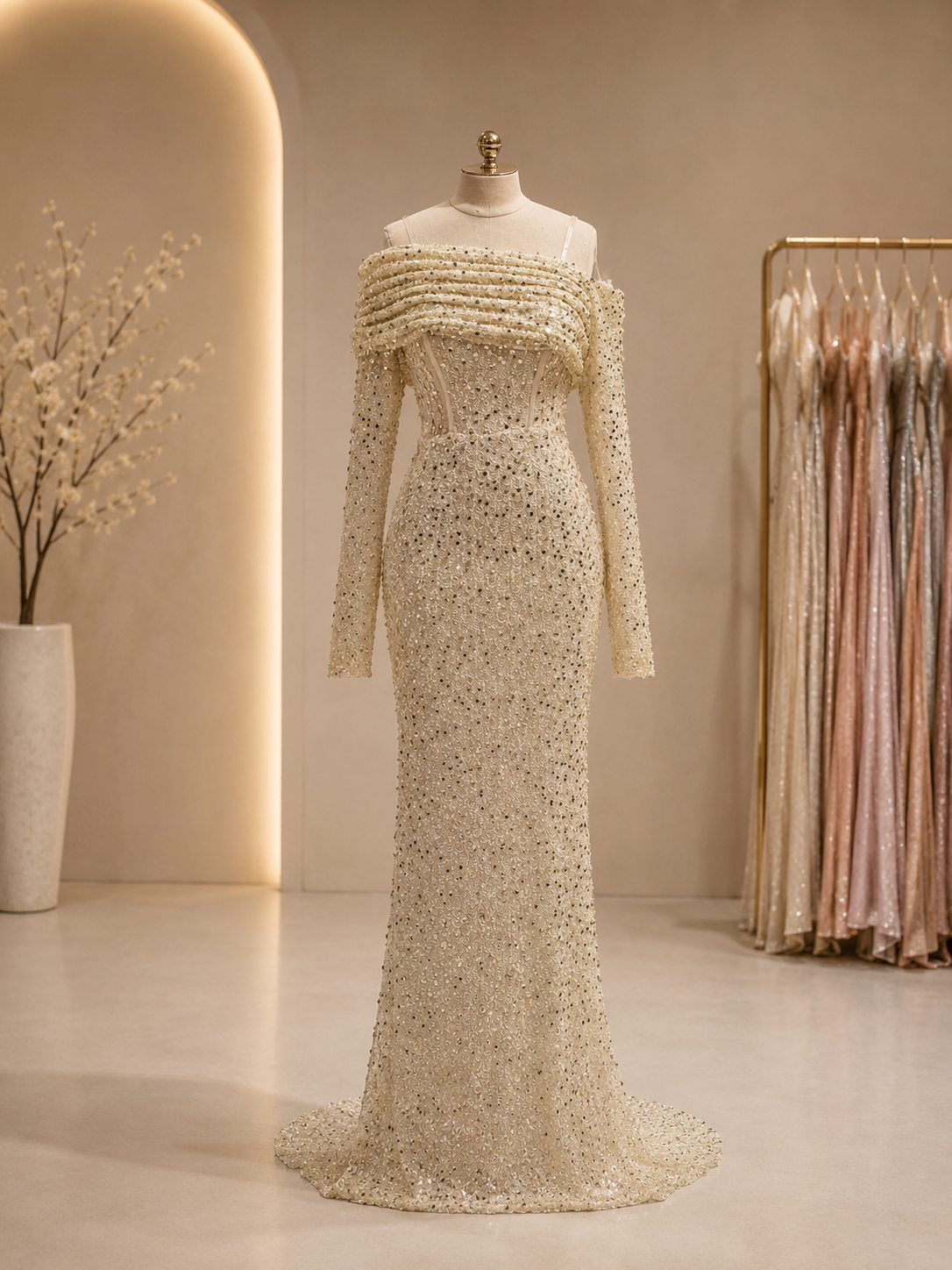 Haute Couture beyza design beige/gold pre order 19/06 available