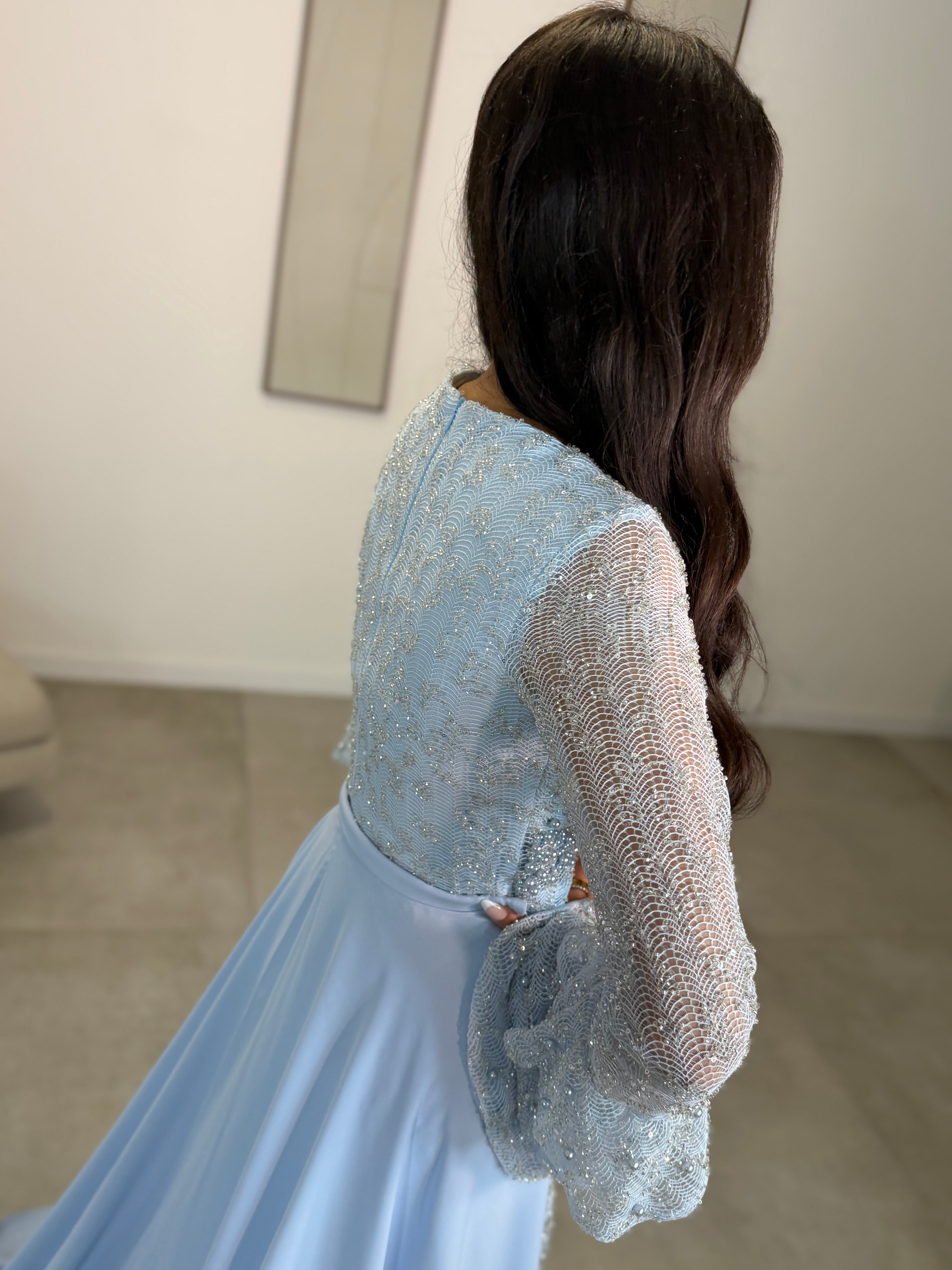 Haute Couture Aliva dress beige pre order 27 may available