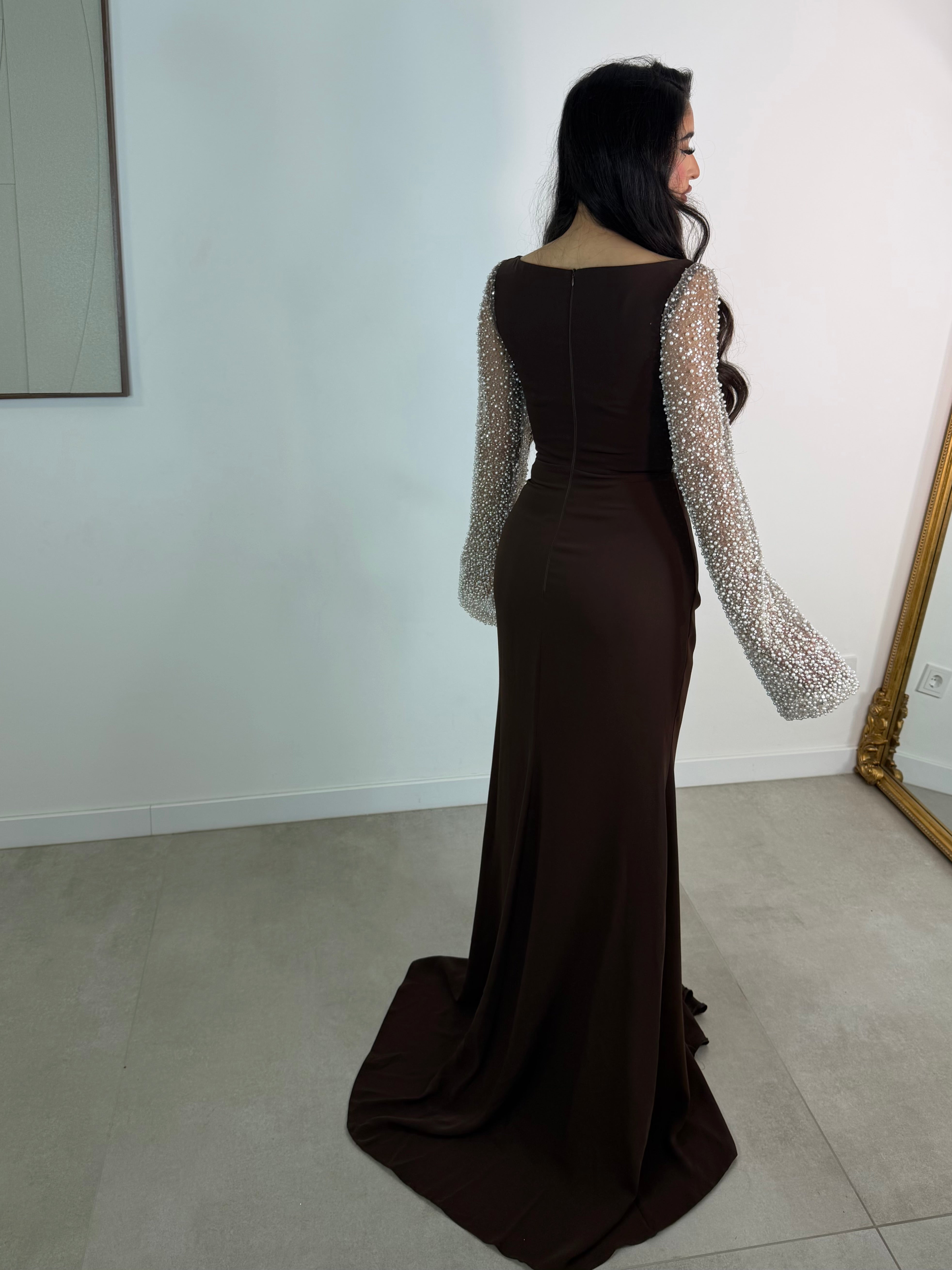 Lia dress brown