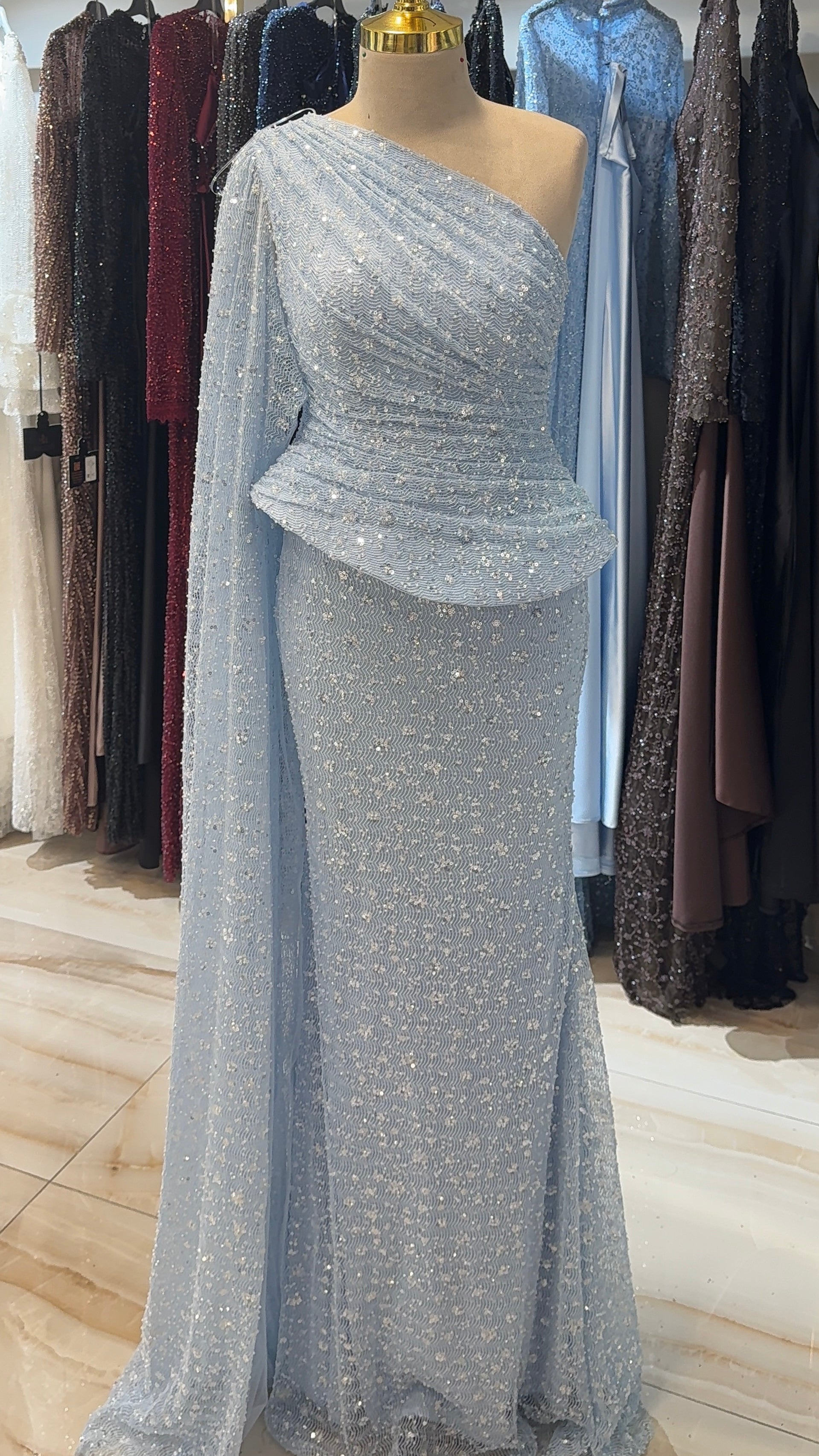 Sehrazat dress baby blue pre order 07/09 available