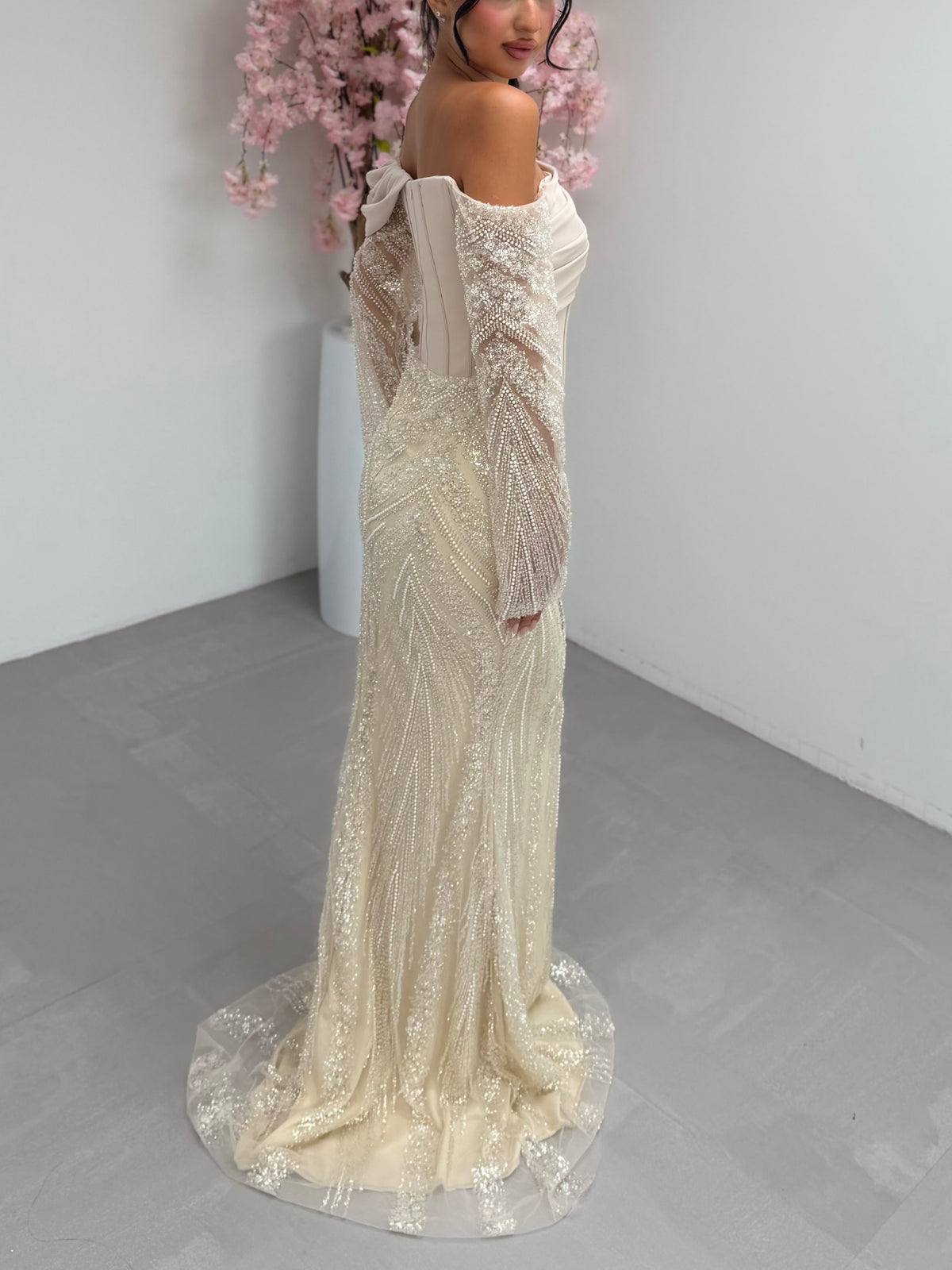 Ceren dress beige