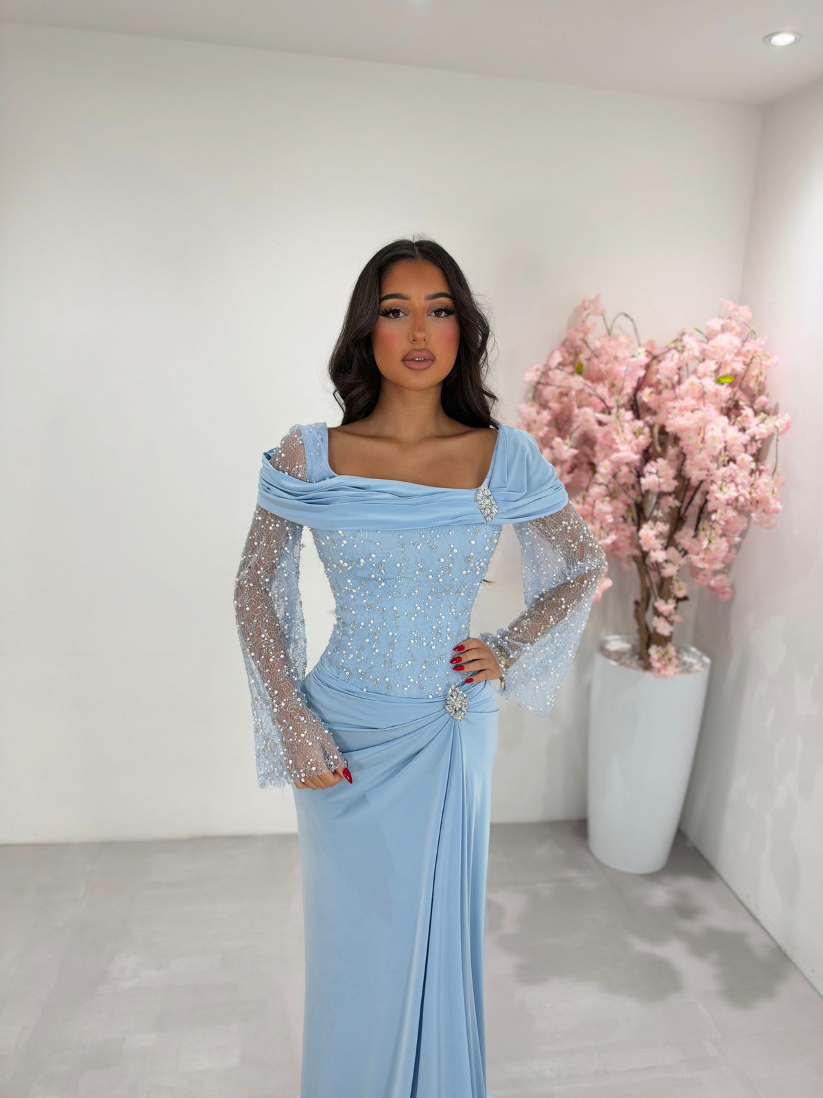 Selin dress baby blue 36/46