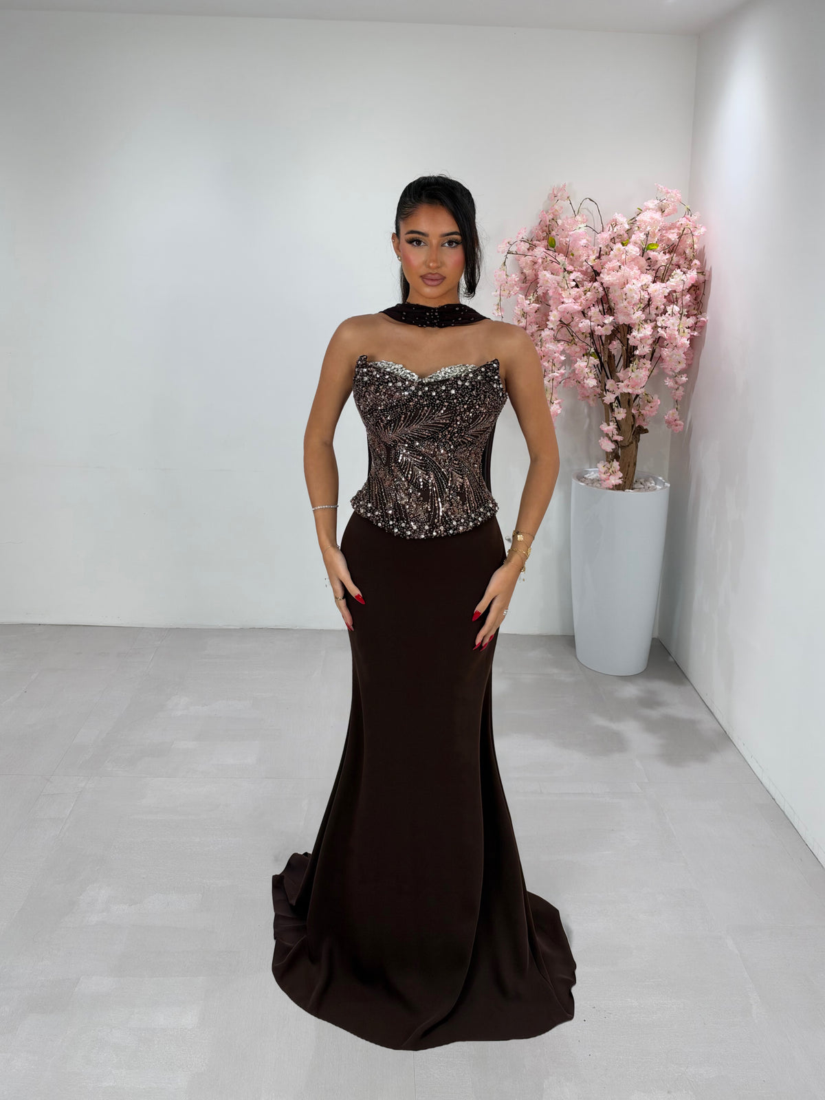 Melsu dress brown