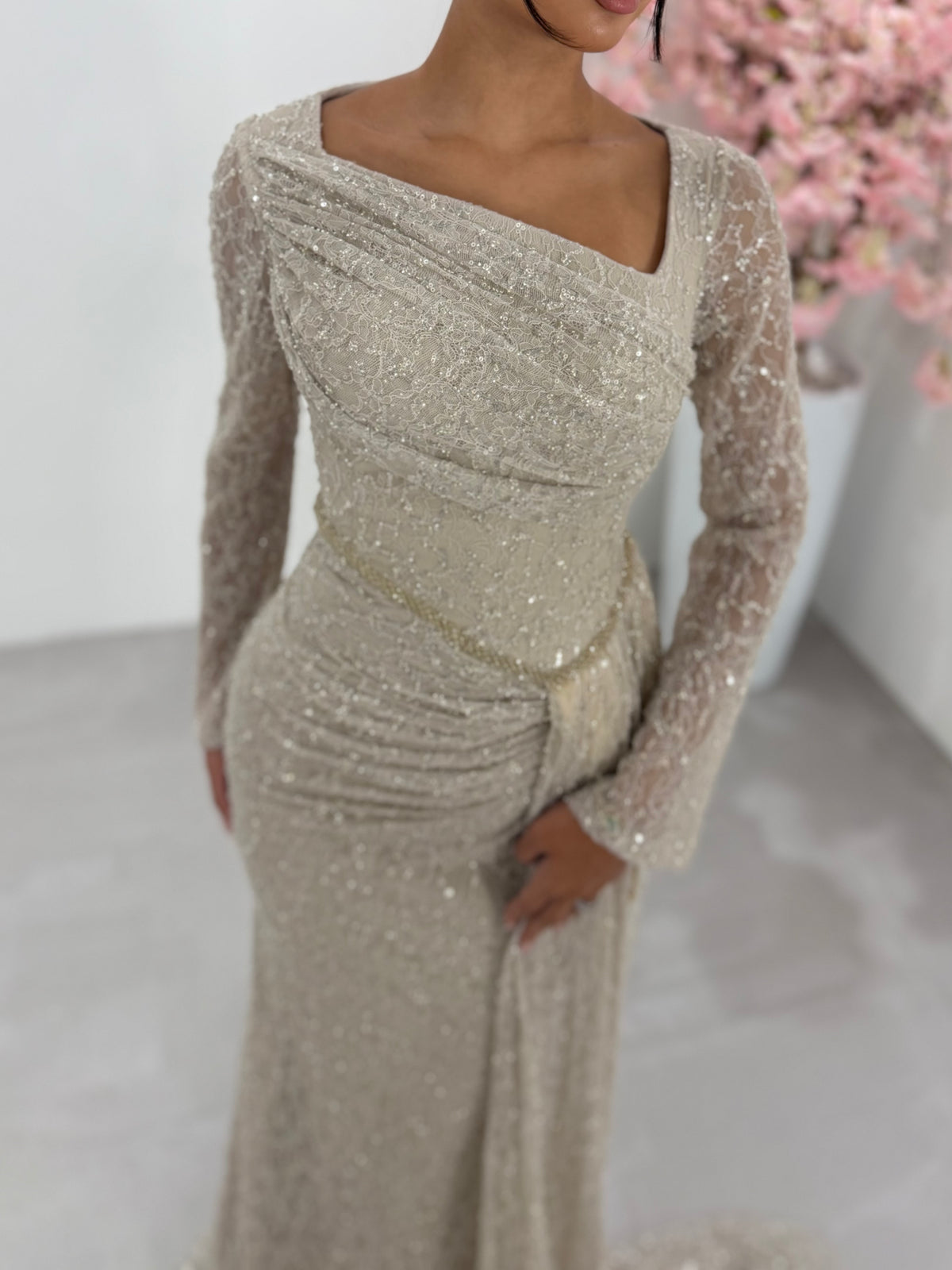 Eda dress soft beige