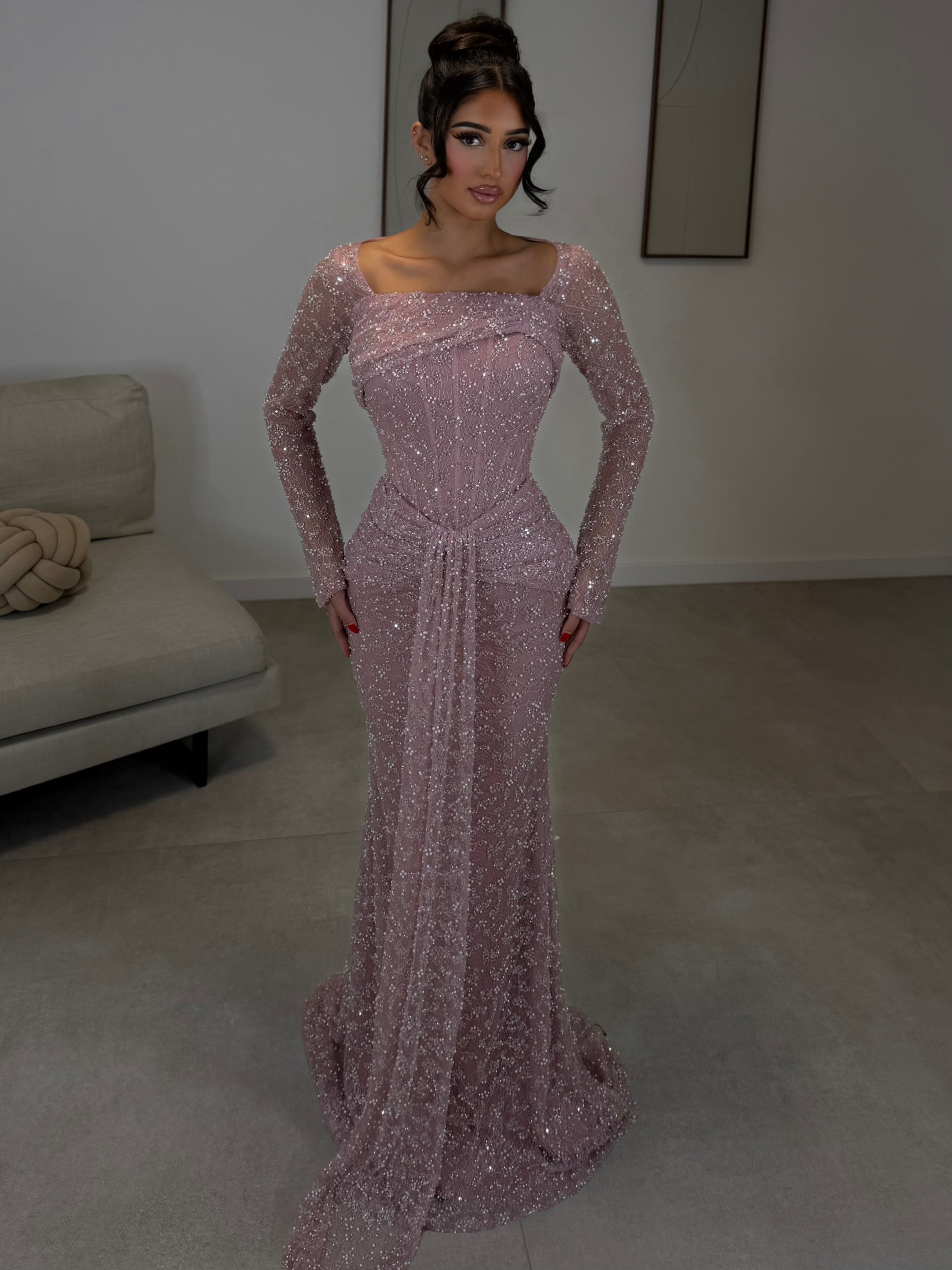 Fiora dress soft pink