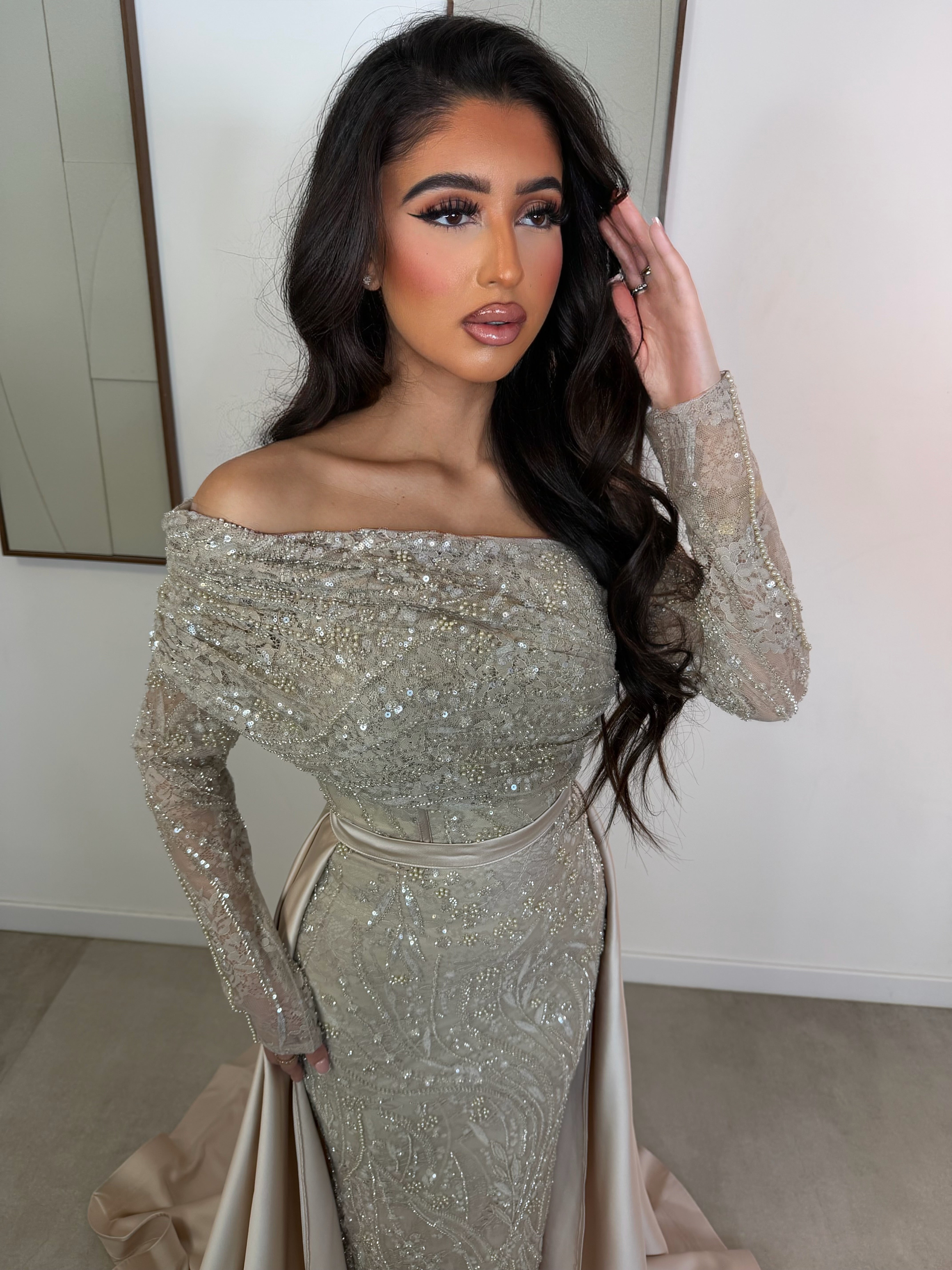 Haute Couture Yezda dress beige 34-36
