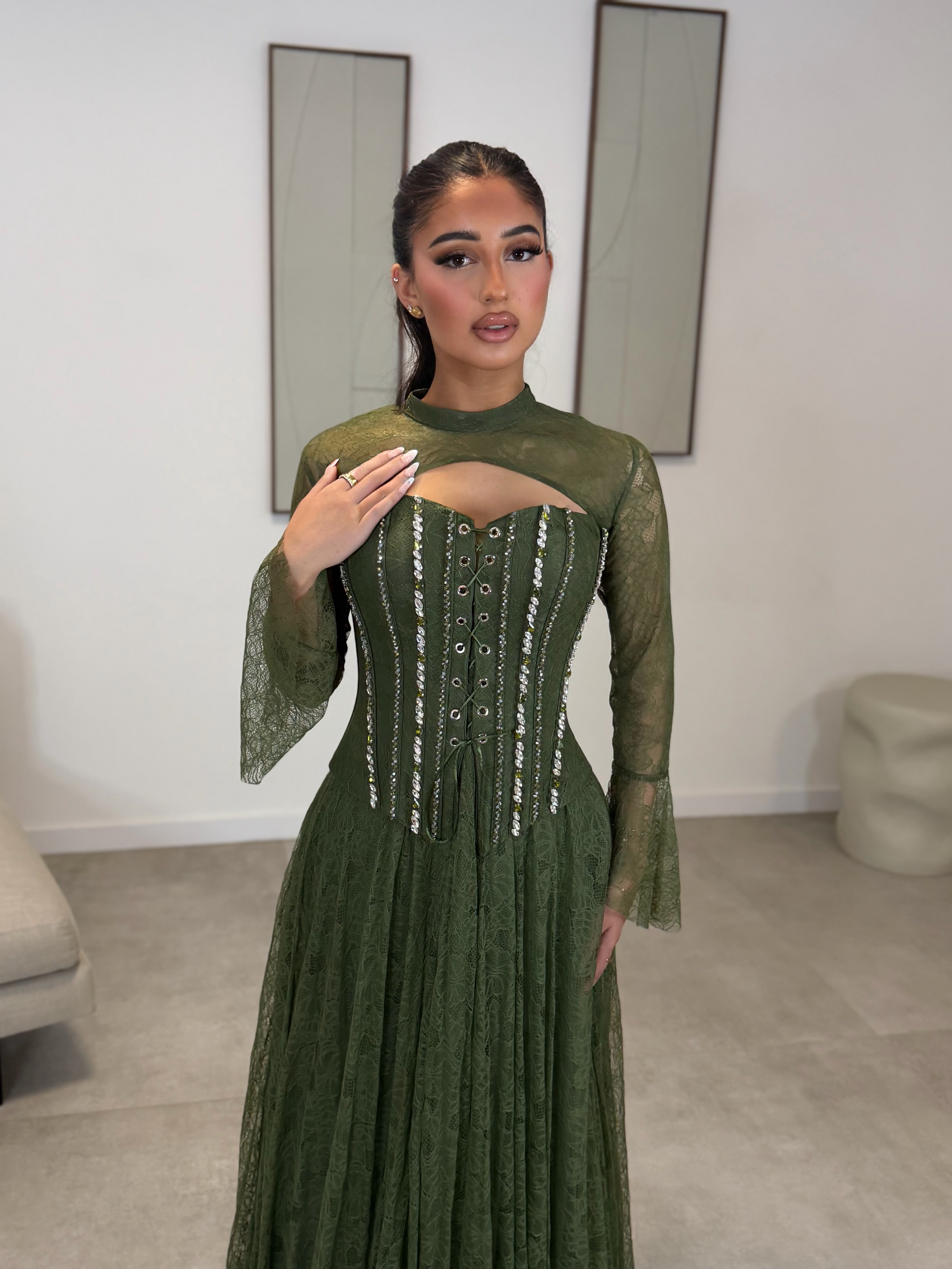 Hafsa dress khaki