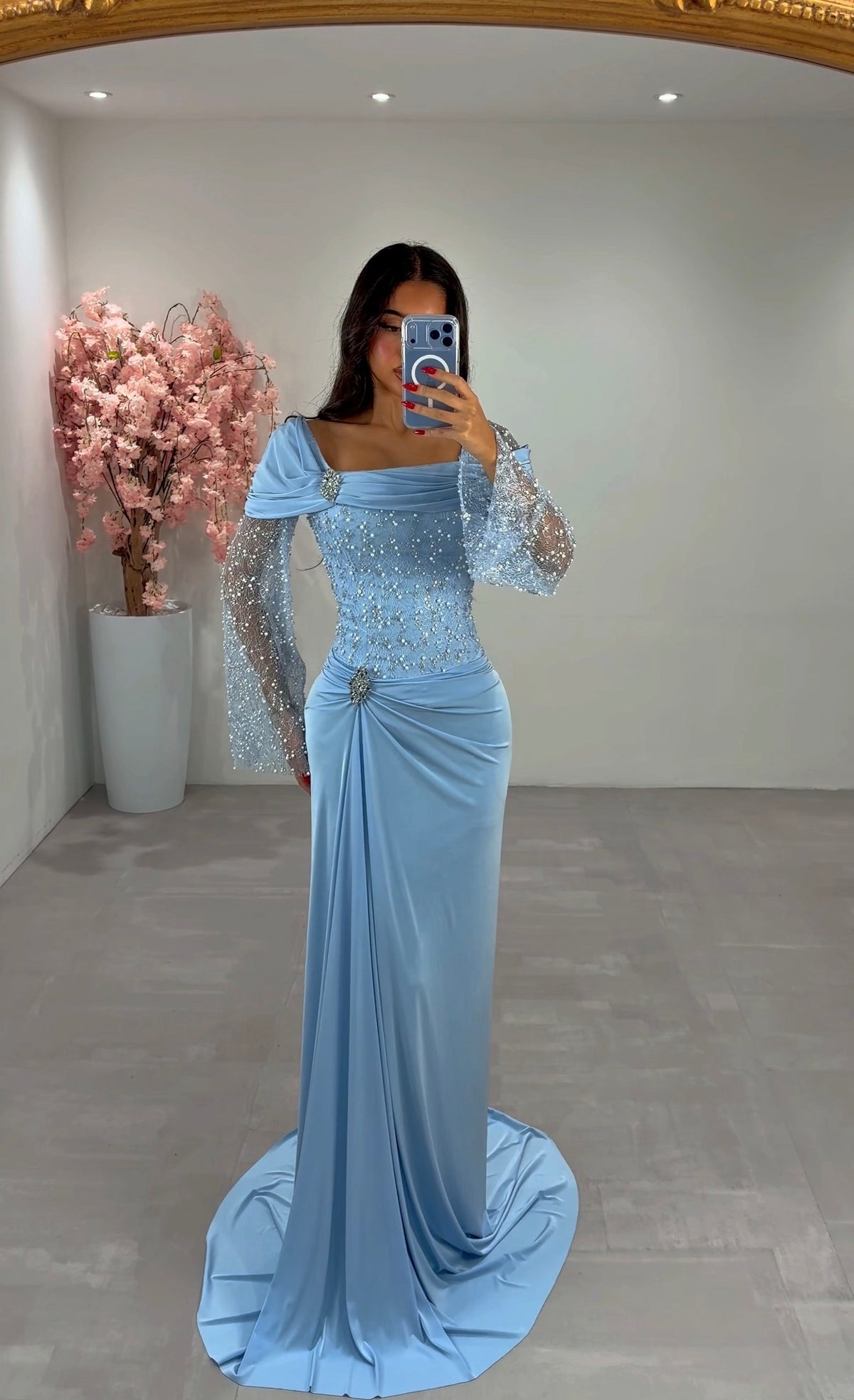 Selin dress baby blue 36/46