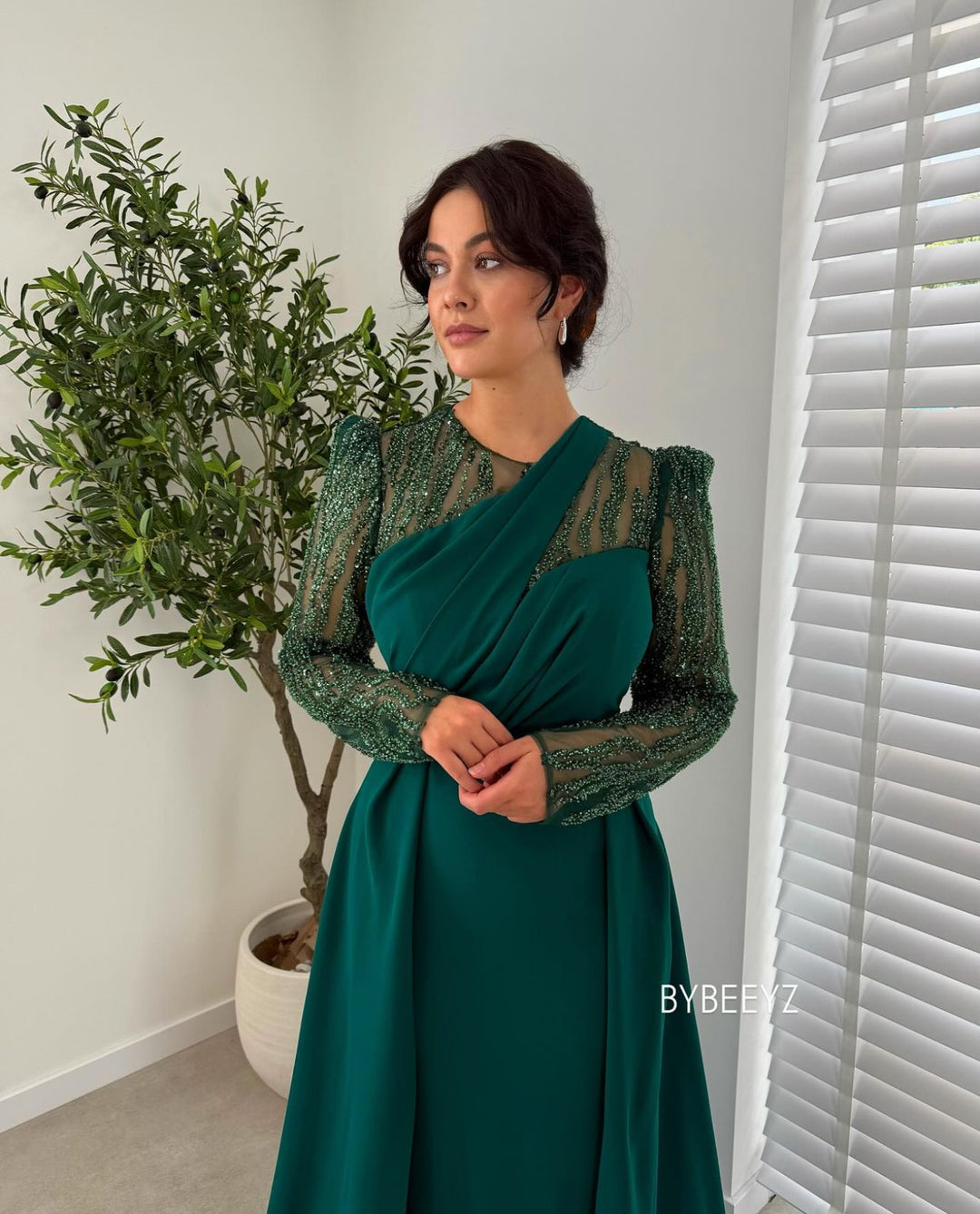 ELISA DRESS GREEN