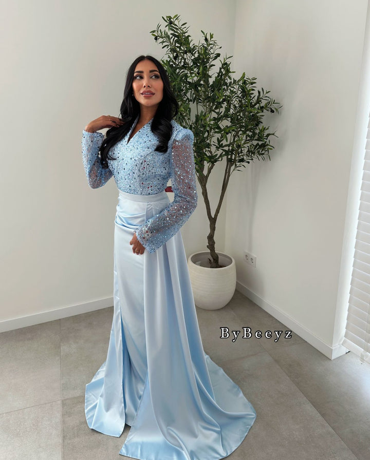 SENA EVENINGDRESS LIGHT BLUE