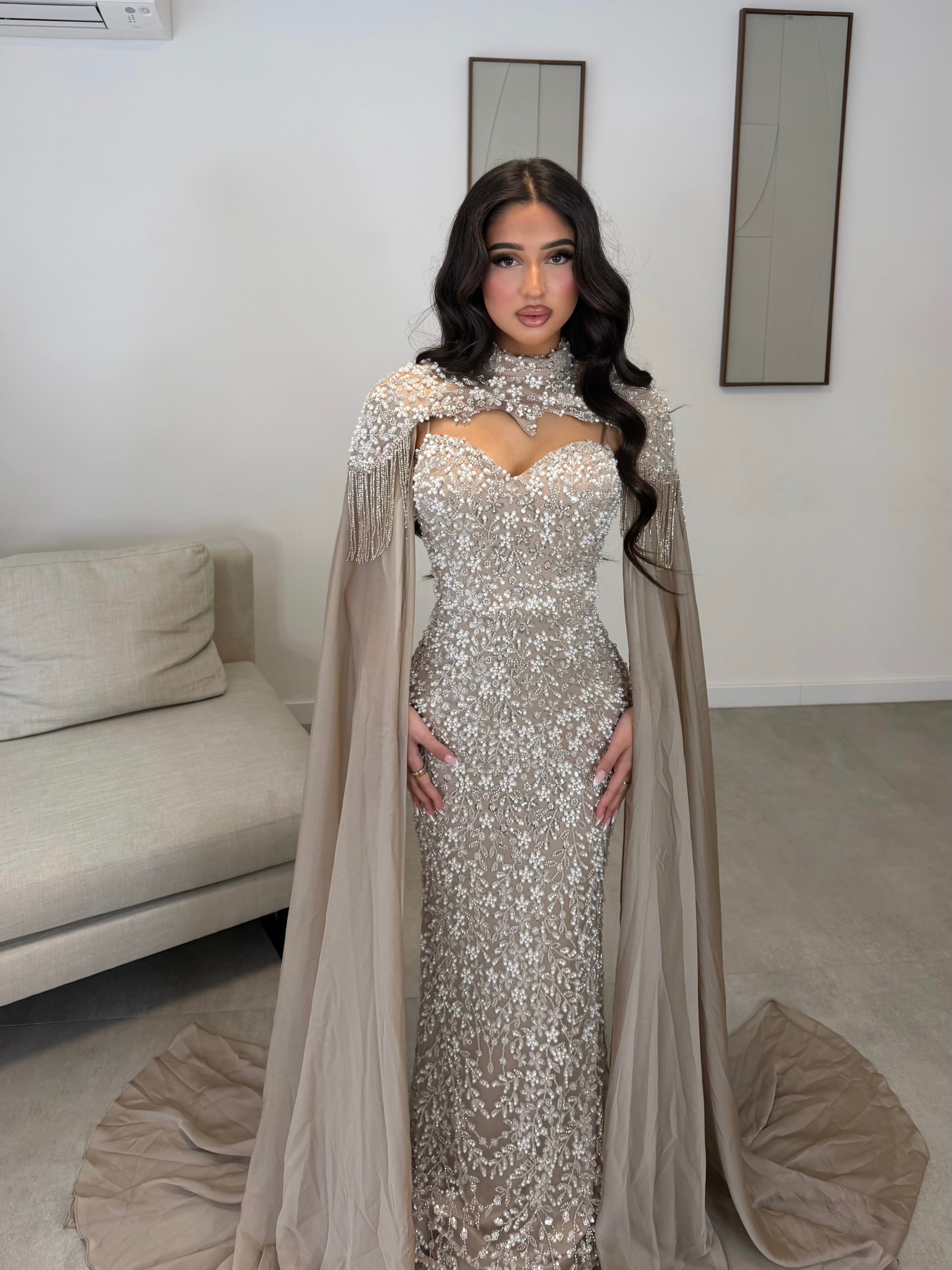 Haute Couture Arya dress brown