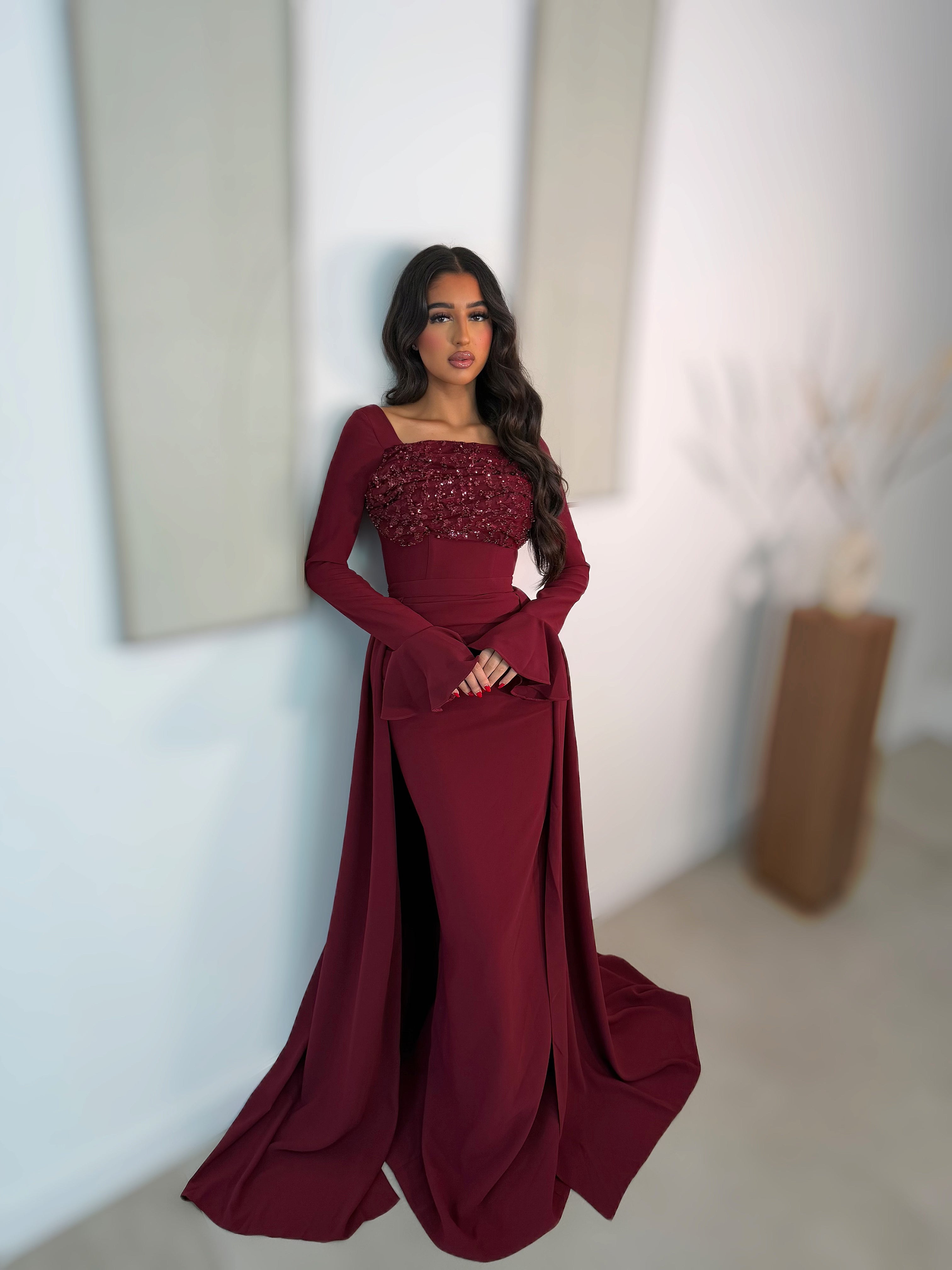 Mirana dress burgundy