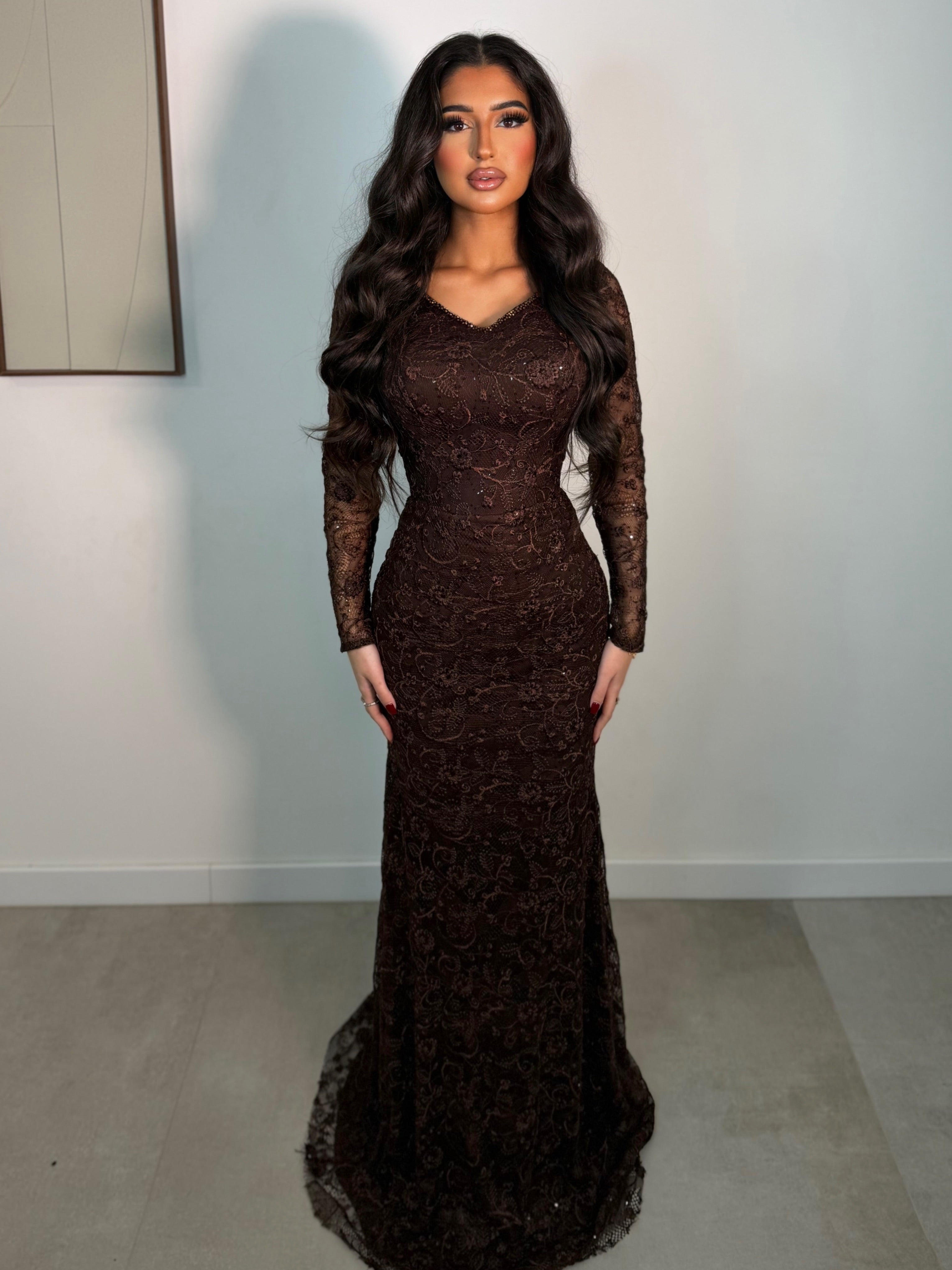 Semina dress burgundy