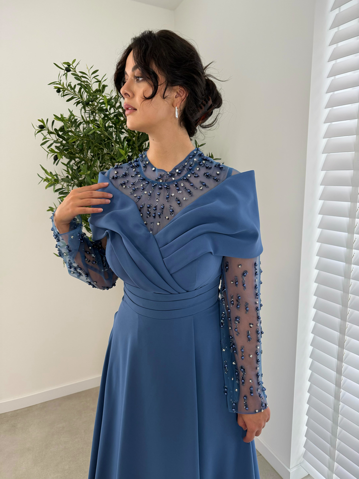 ZEYNA DRESS BLUE