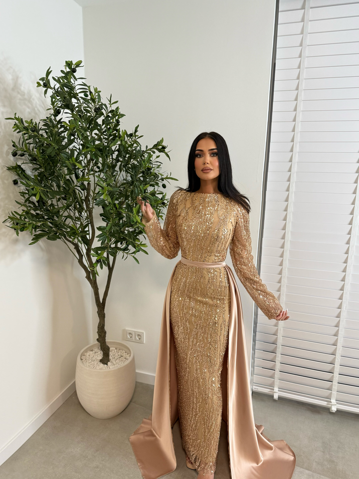 DEFNE GOLD DRESS