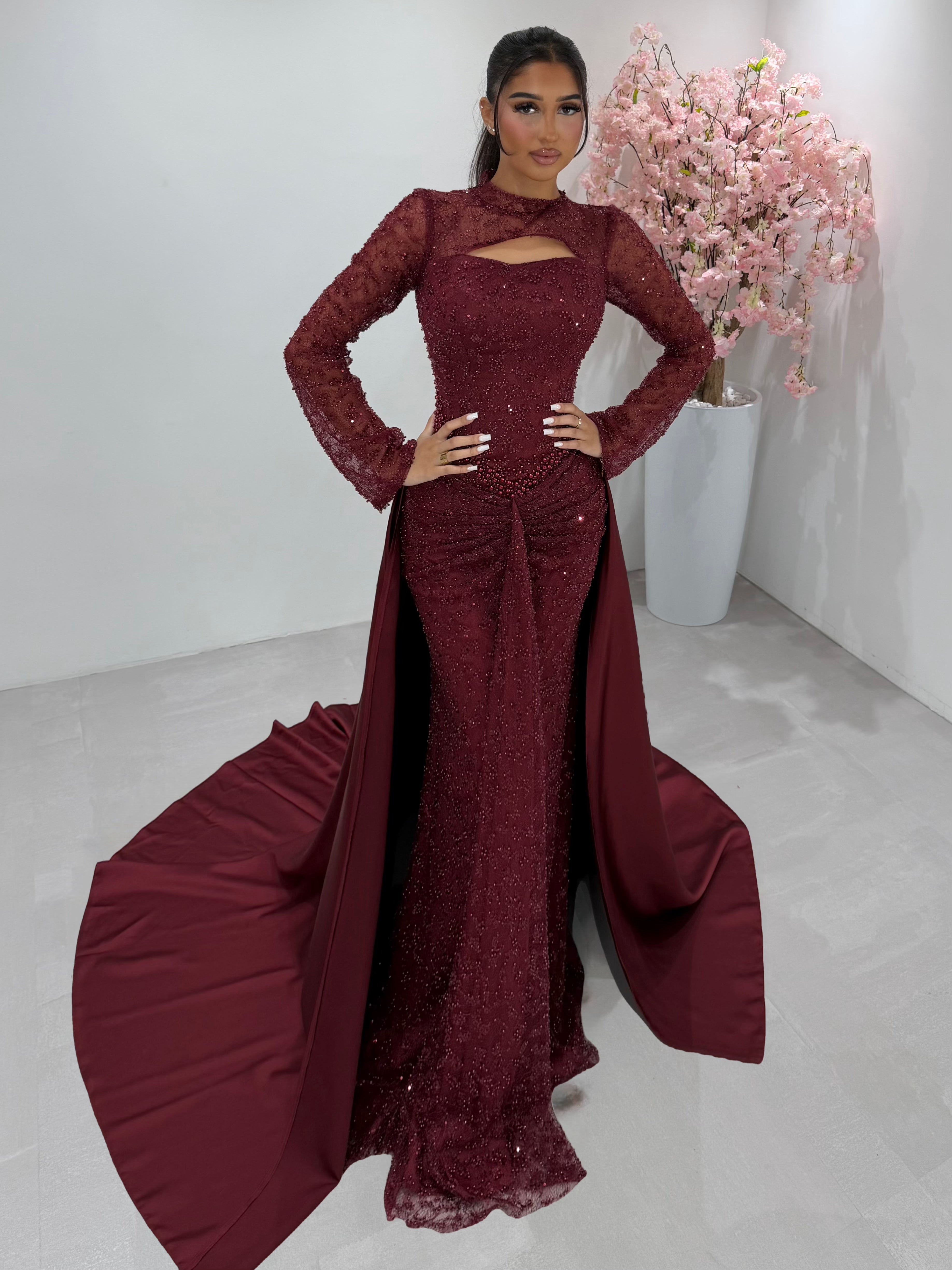 Haute couture Parla burgundy 36/48