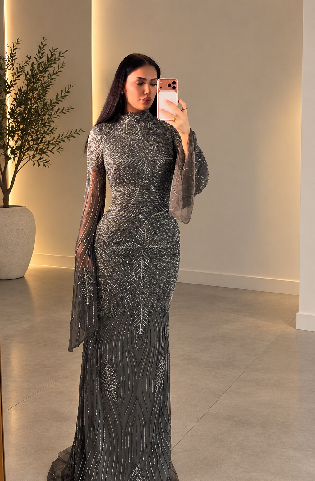 Haute Couture Ruya Dress Grey
