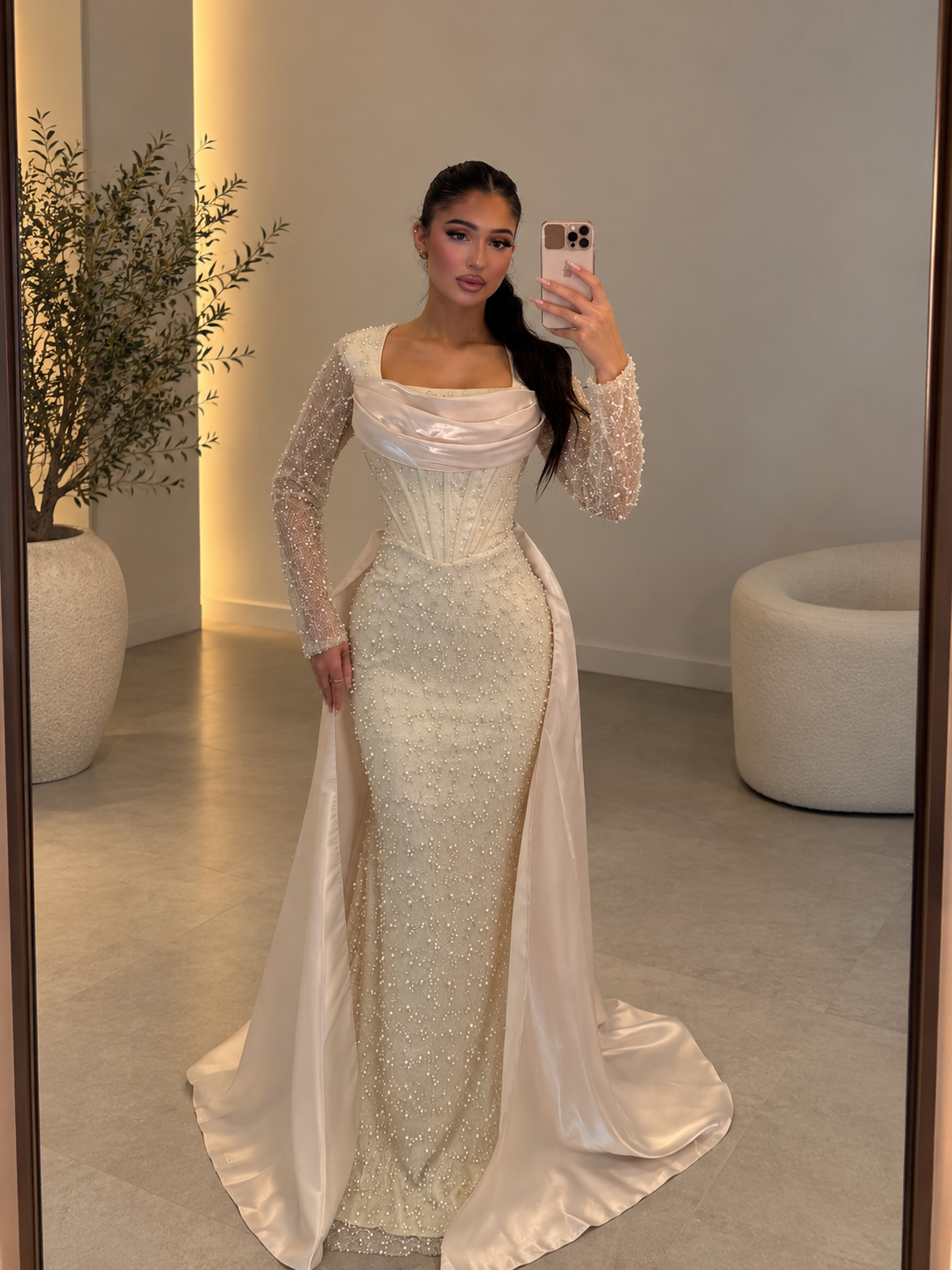Sinem Dress Beige