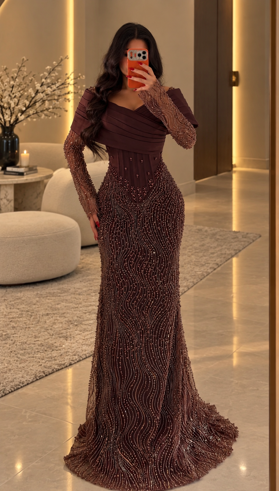 Lavina Dress Brown