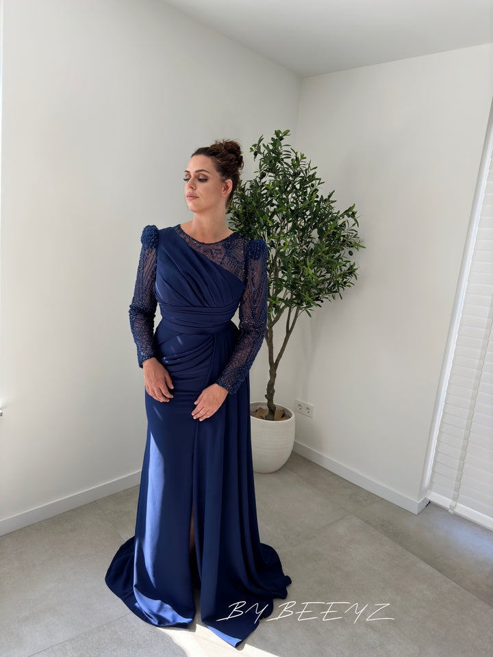 ELIF DRESS DARK BLUE