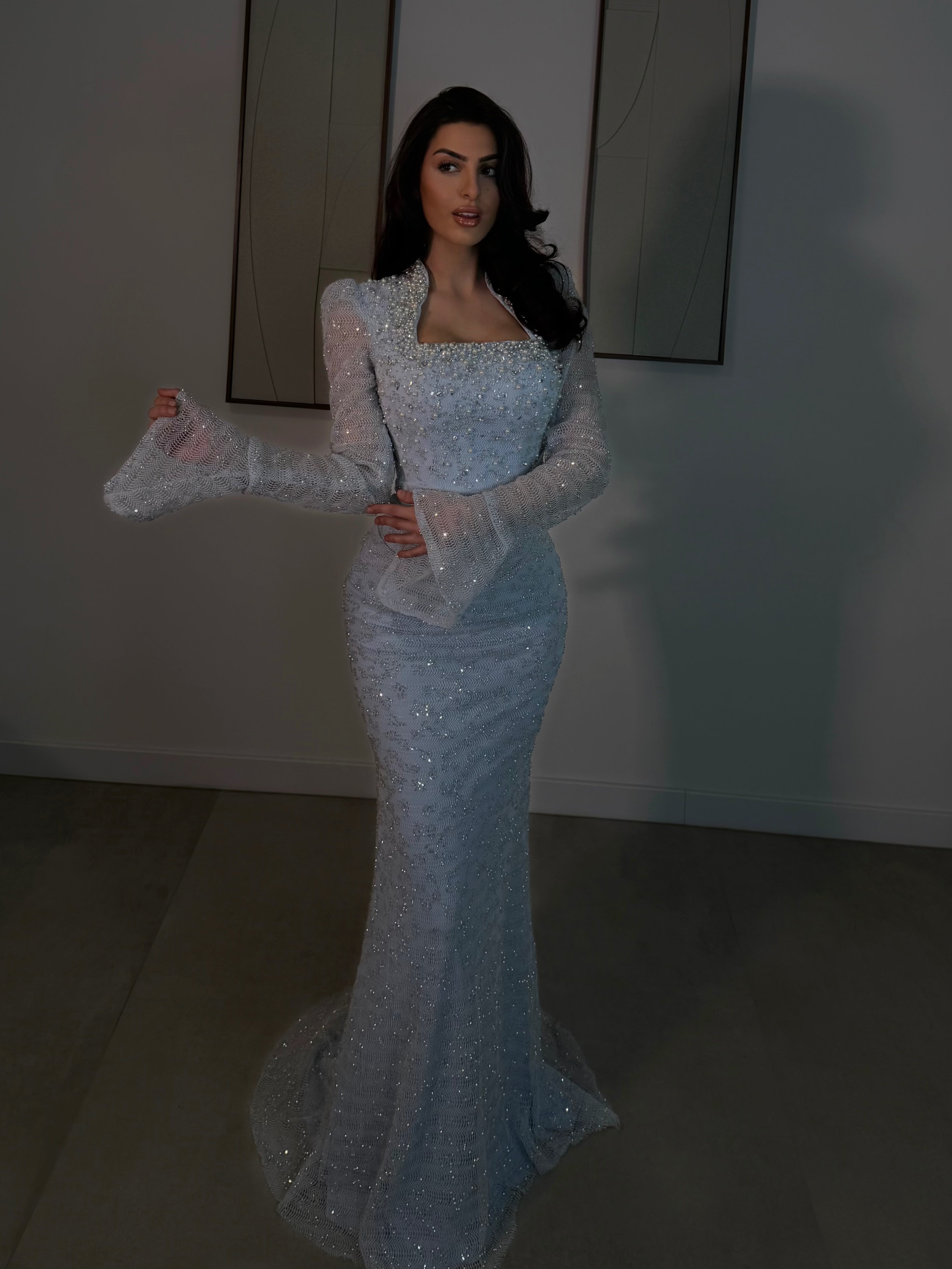 Celina dress baby blue