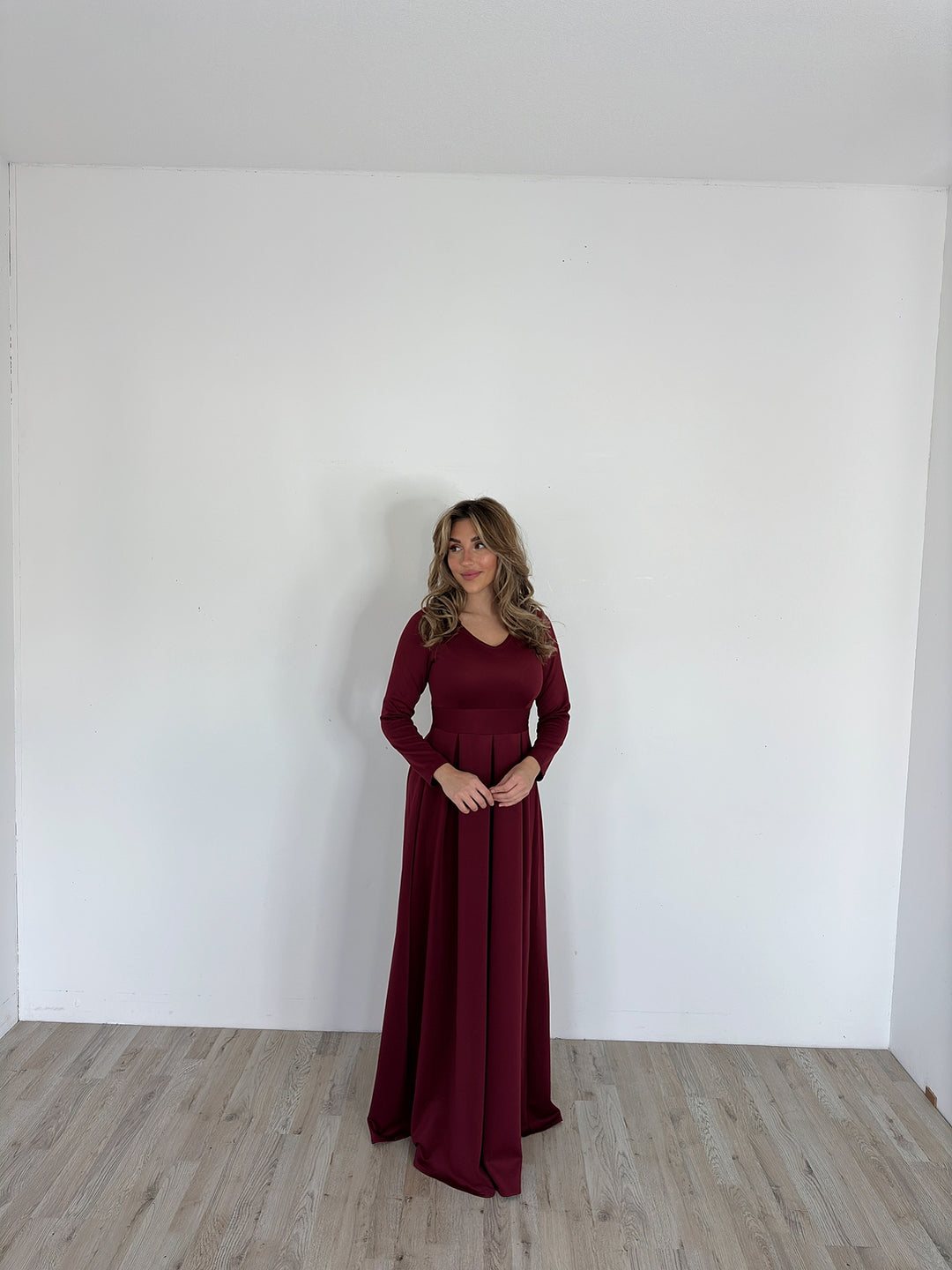 YADA DRESS RED/BORDEAUX